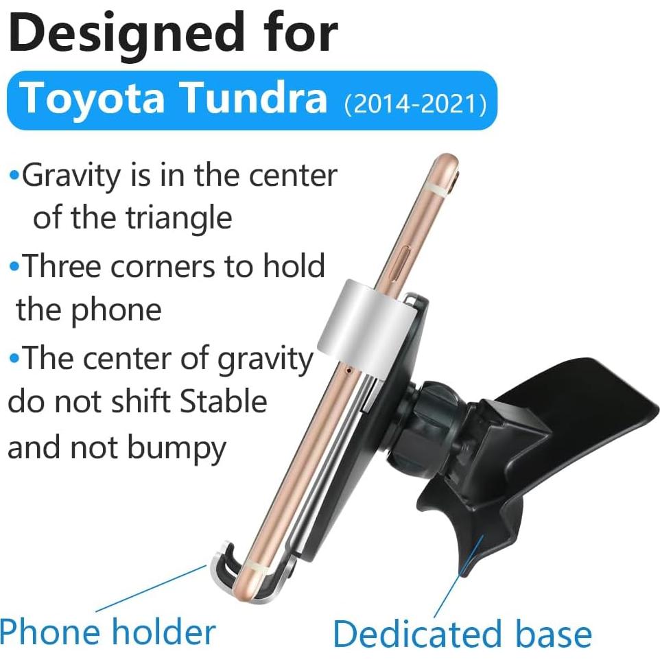 Soporte para Teléfono de Auto LUNQIN para Toyota Tundra 2014-2021