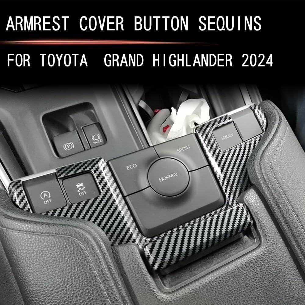 2 Piezas Accesorios ABS para Toyot-a Grand Highlander 2024 2025