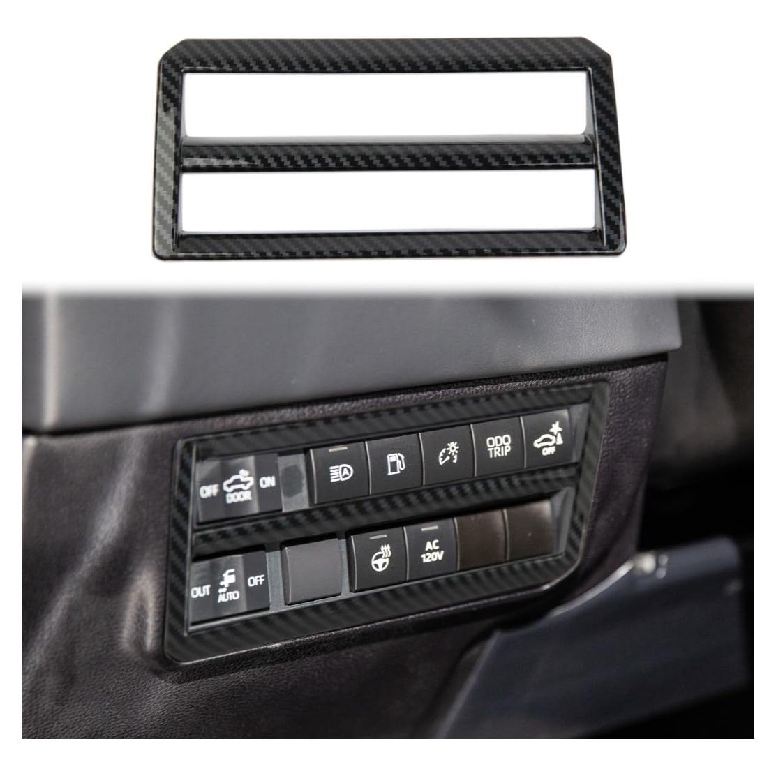 Cubierta de panel de interruptor Toyota Tundra 2022+ Sequoia 2023+ ABS