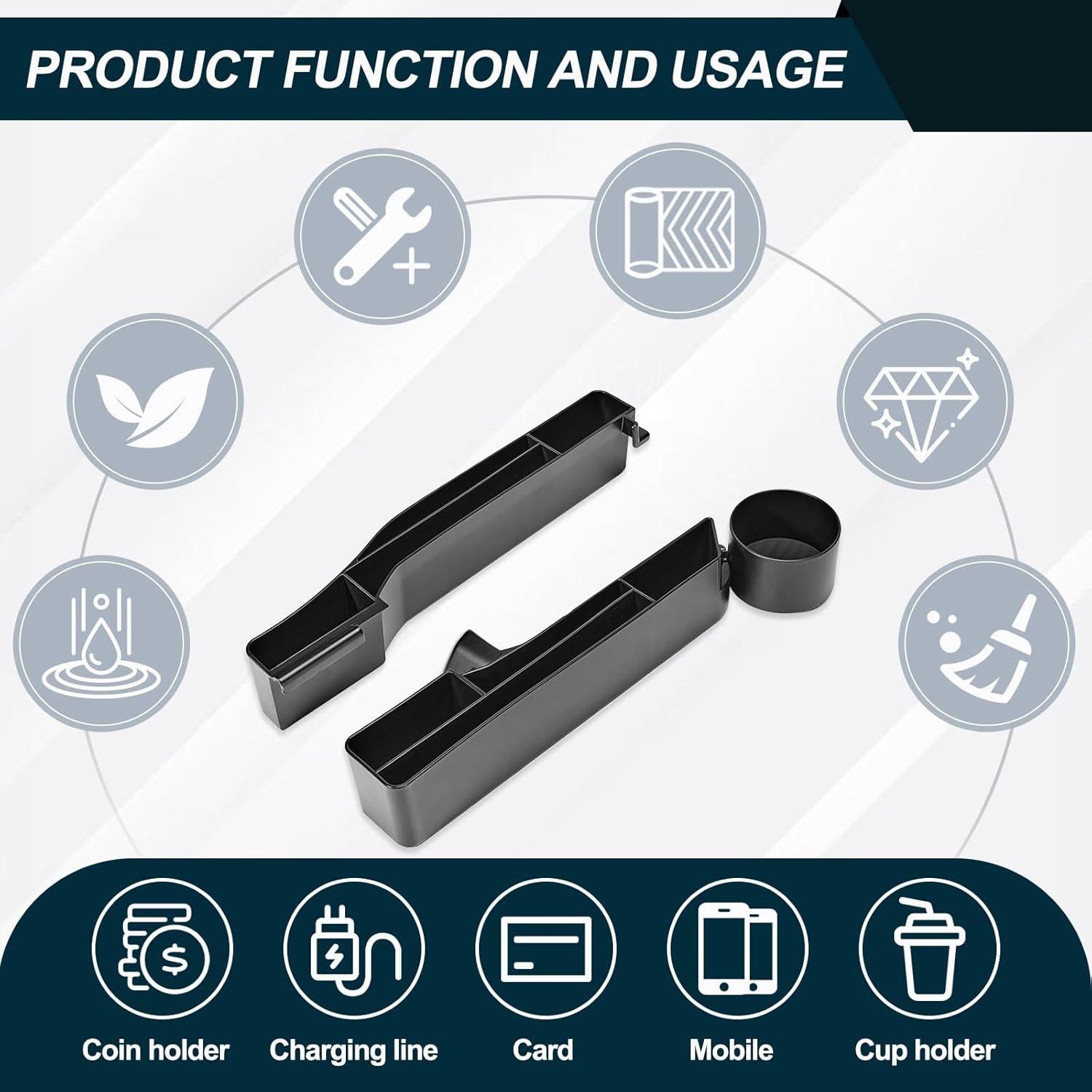 Organizador de Consola Central FUJIYOUPIN para Toyota Tacoma 2024-2025