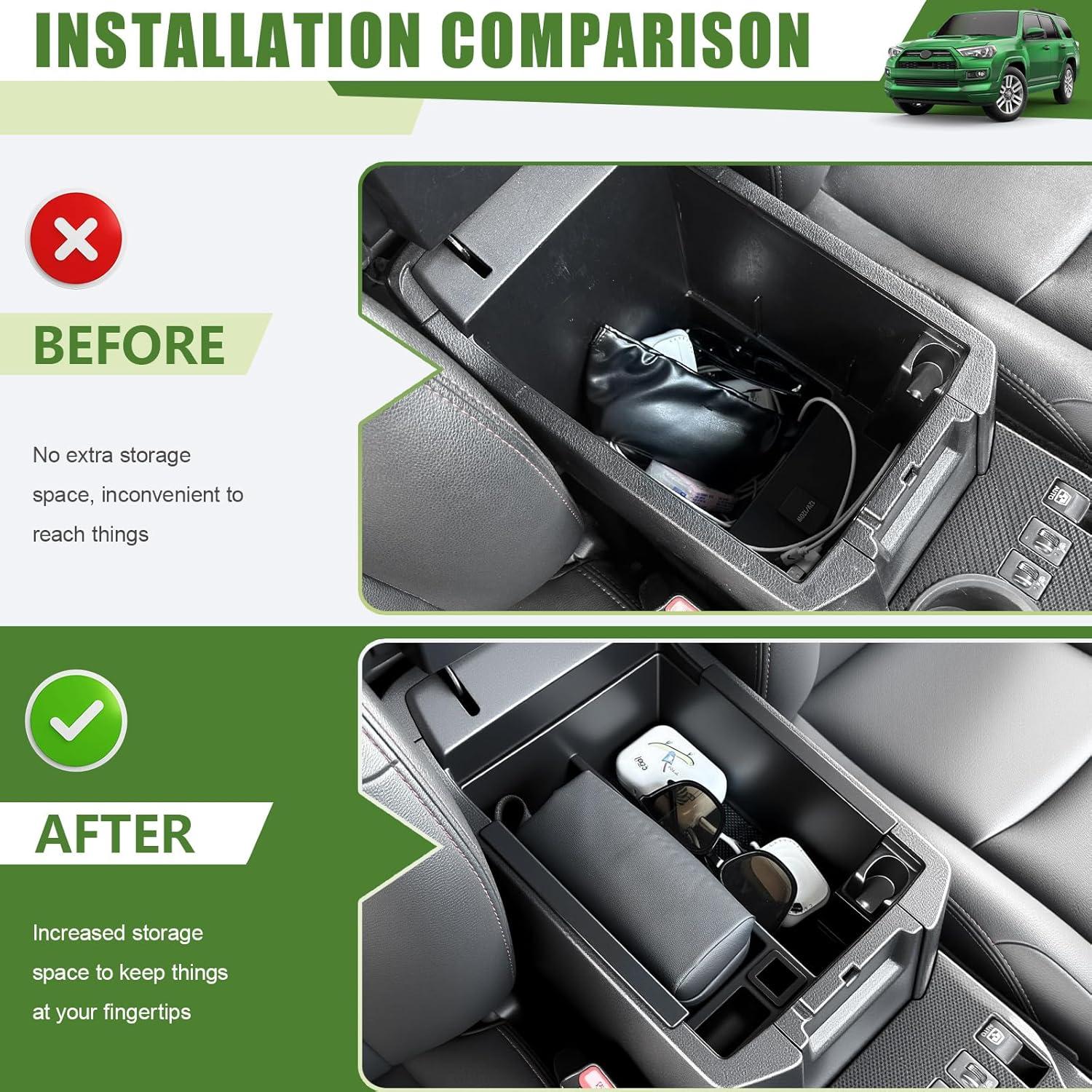 Organizador de Consola Central Qyebbk para Toyota 4Runner 2010-2024