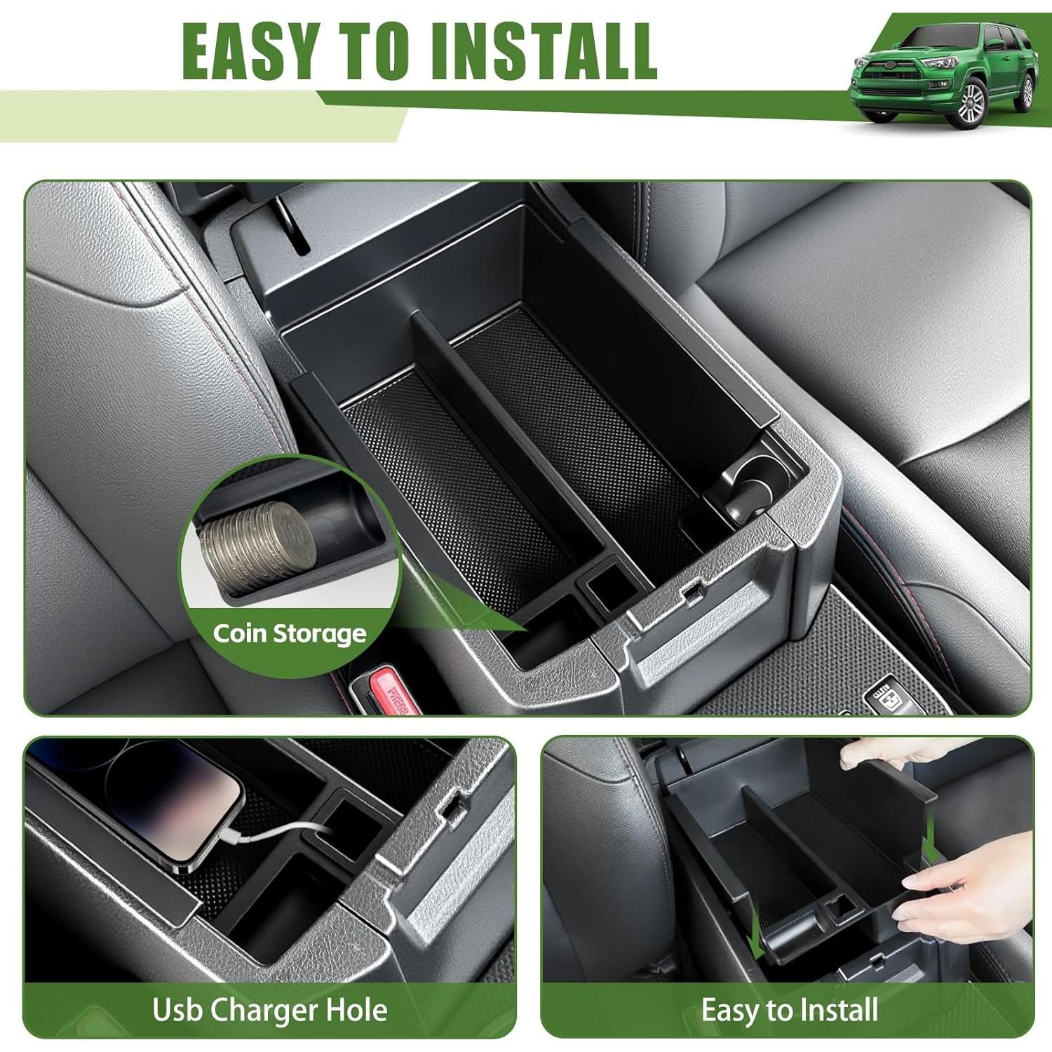 Organizador de Consola Central Qyebbk para Toyota 4Runner 2010-2024