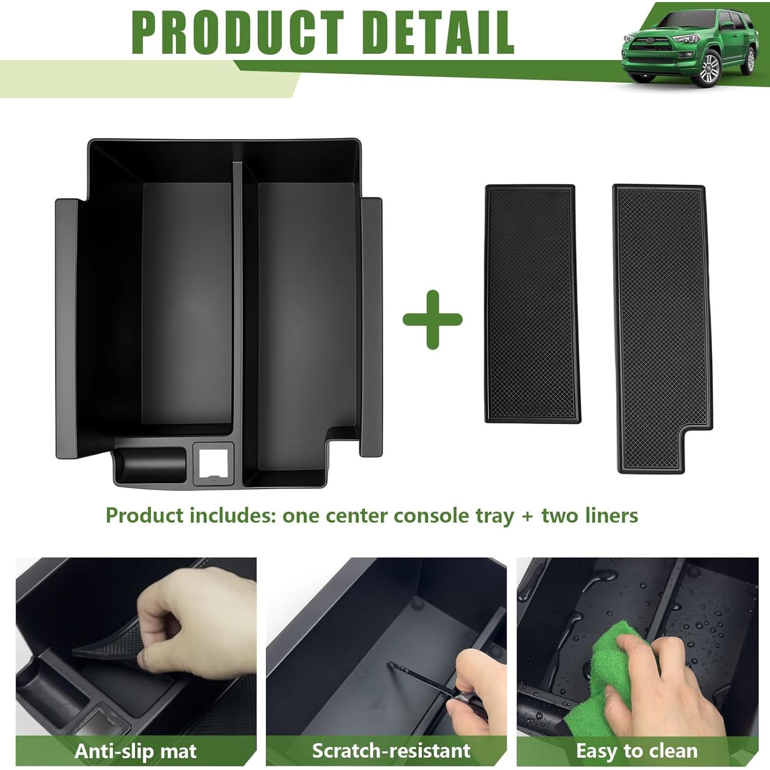 Organizador de Consola Central Qyebbk para Toyota 4Runner 2010-2024