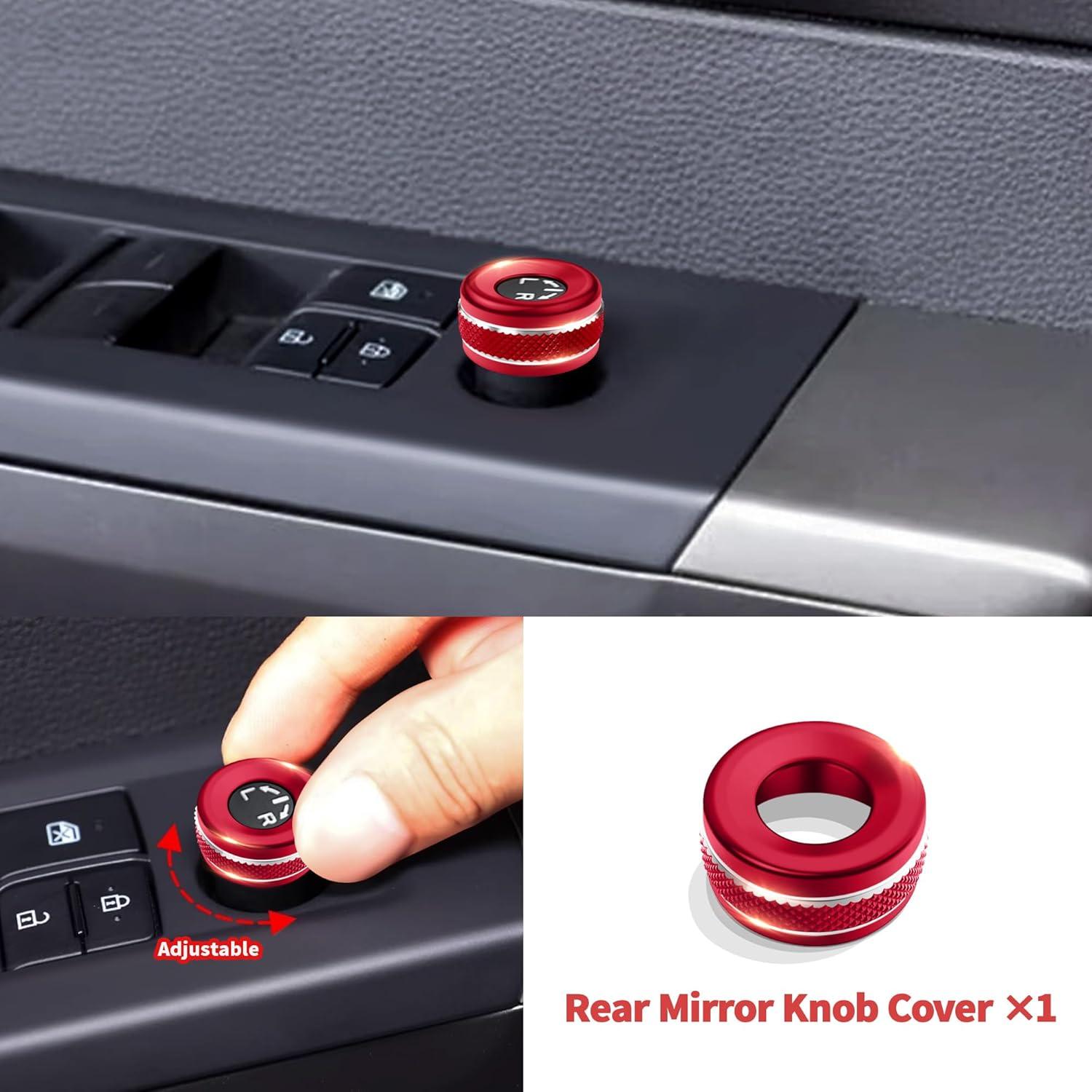 Cubiertas de Perilla Polodunn para Toyota Tundra y Sequoia 2022-2025, Set de 5 Piezas