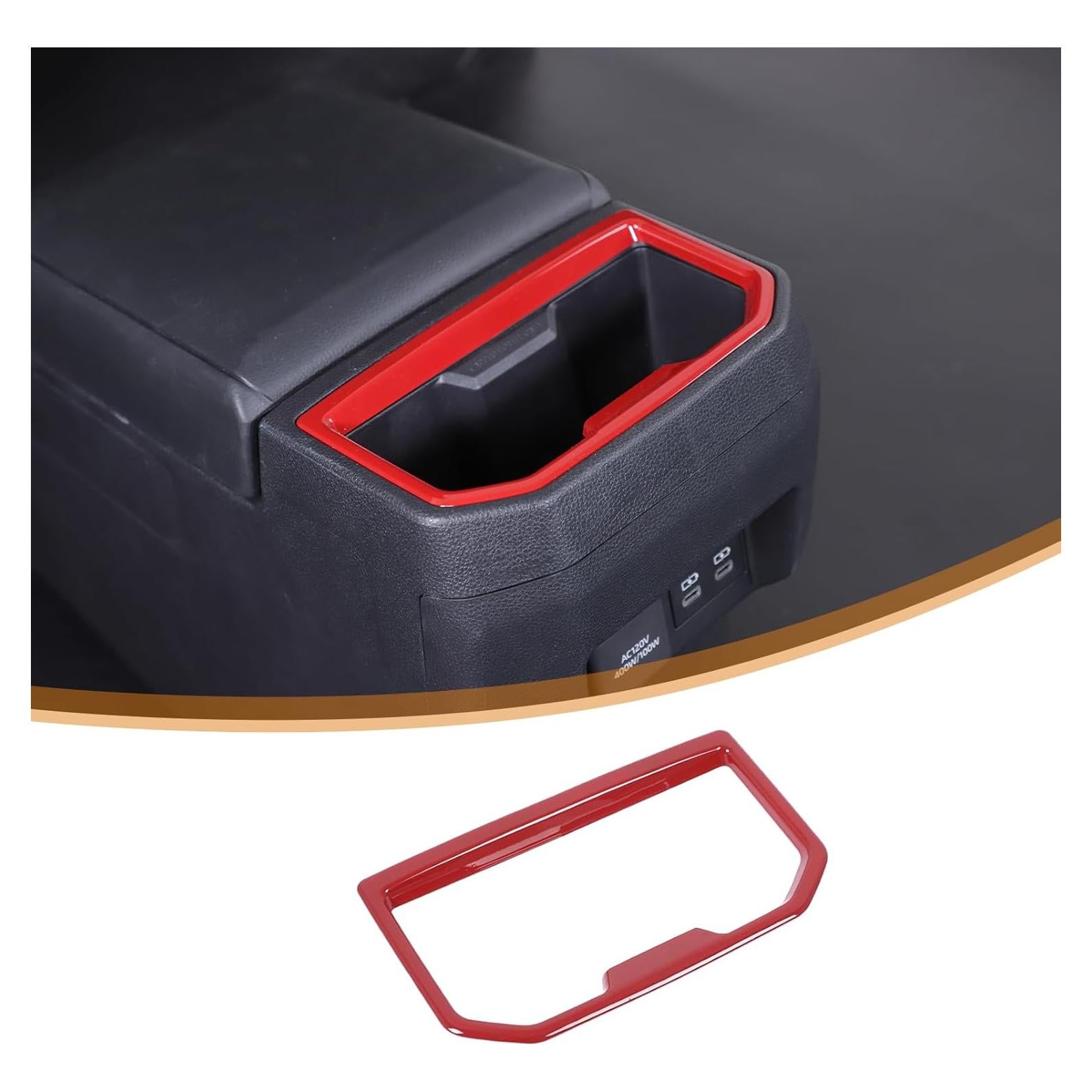 Cubierta Trim Toyota Tacoma 2024 2025 Rojo ABS Decoración