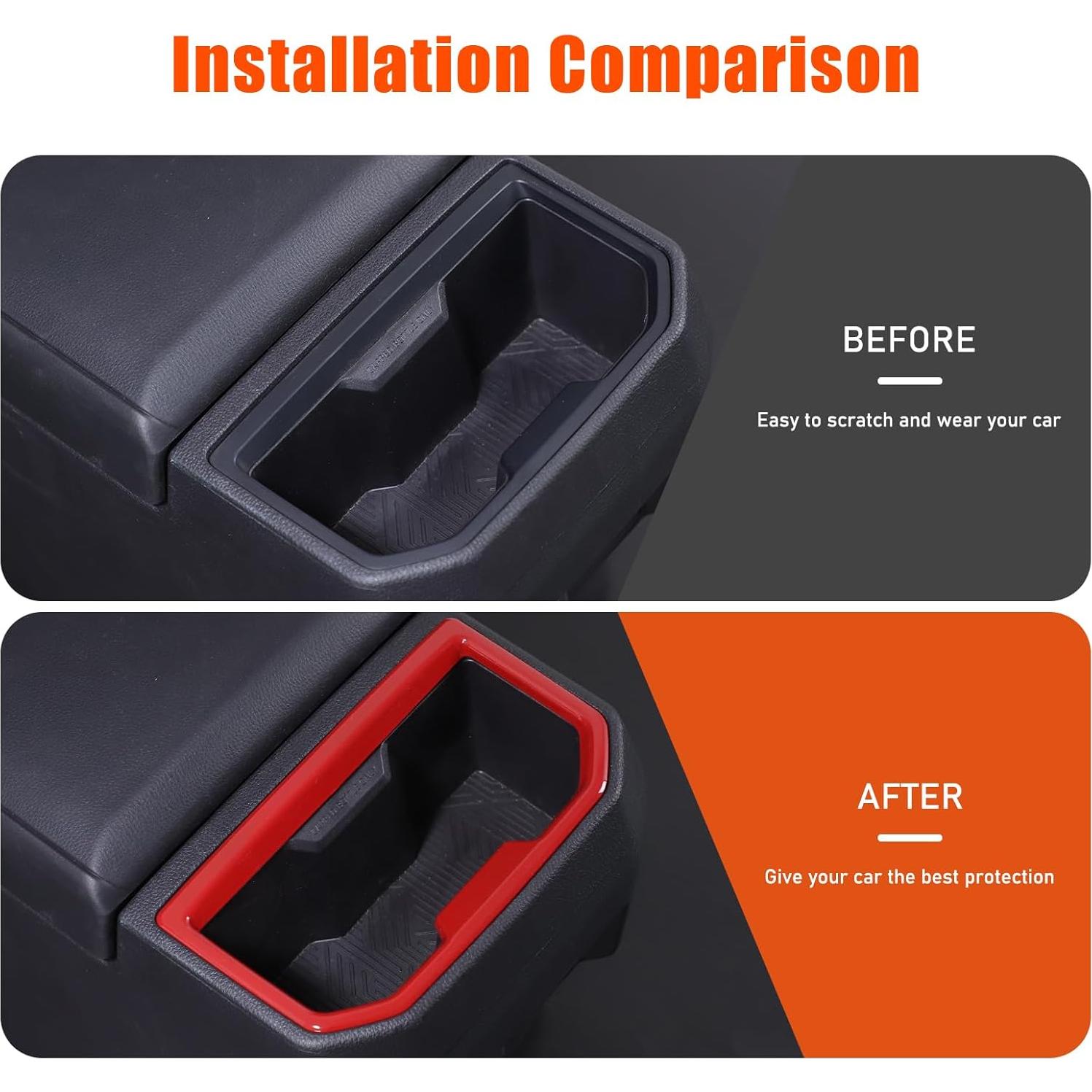 Cubierta Trim Toyota Tacoma 2024 2025 Rojo ABS Decoración