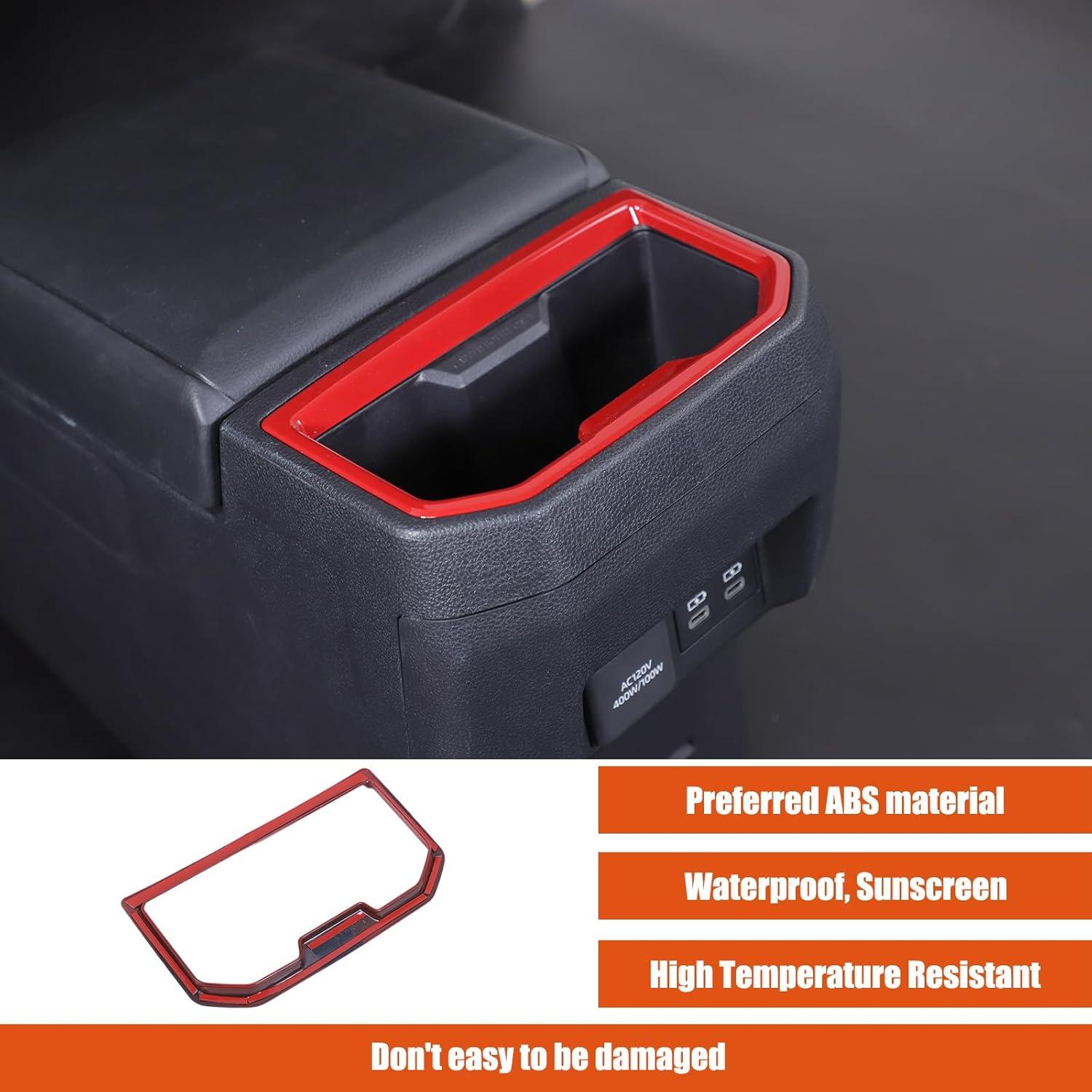 Cubierta Trim Toyota Tacoma 2024 2025 Rojo ABS Decoración