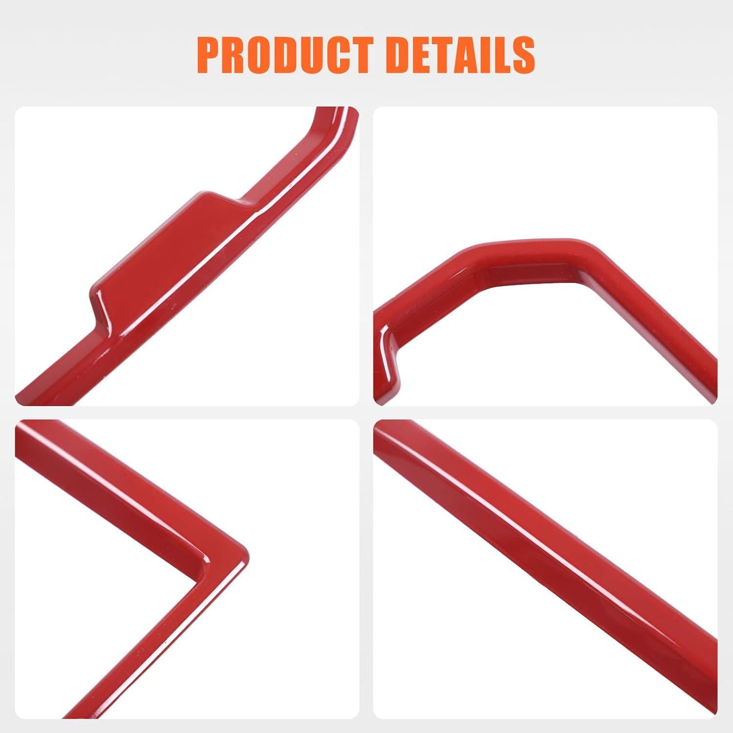 Cubierta Trim Toyota Tacoma 2024 2025 Rojo ABS Decoración