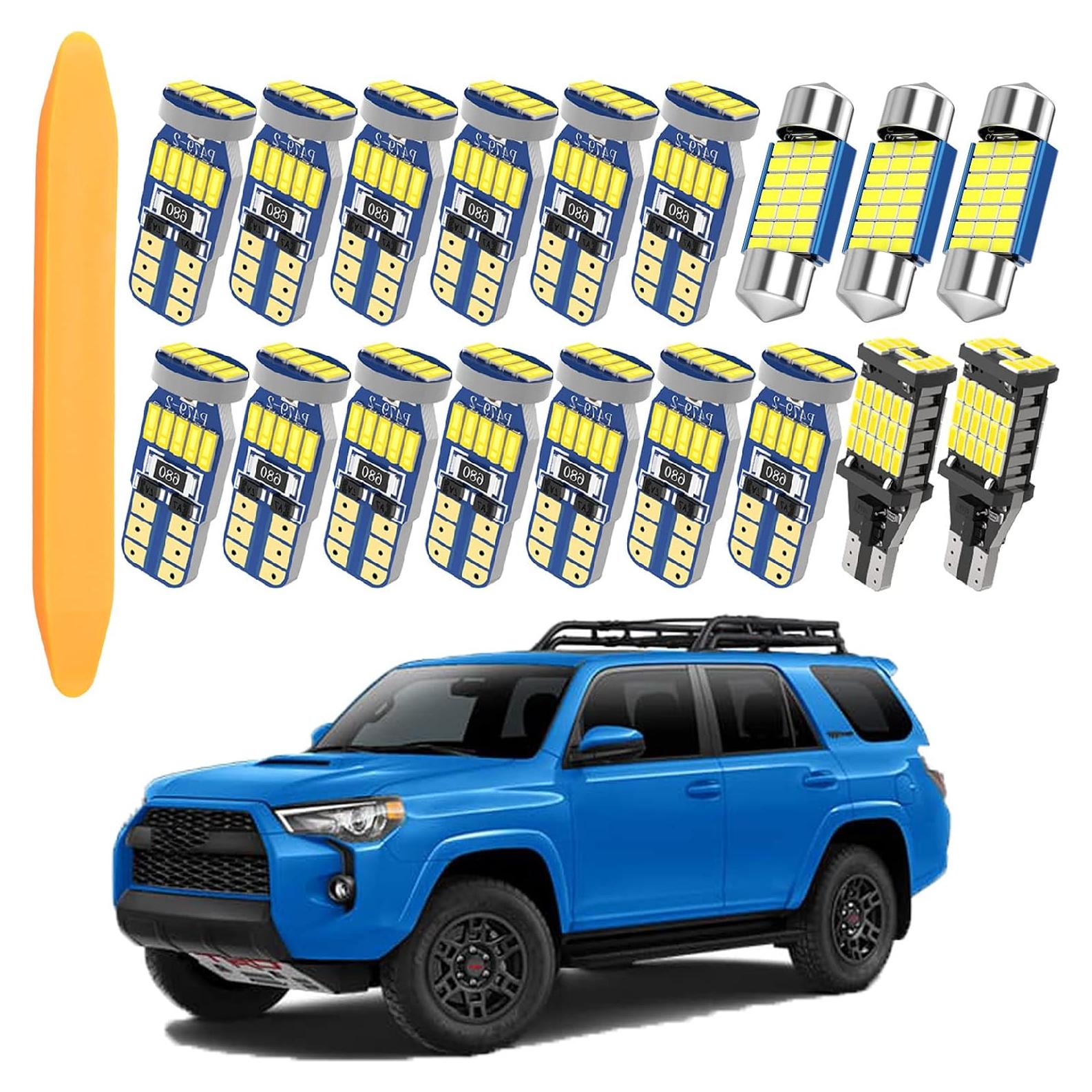 Kit de luces LED interiores WEIMELTOY para Toyota 4Runner 2006-2021