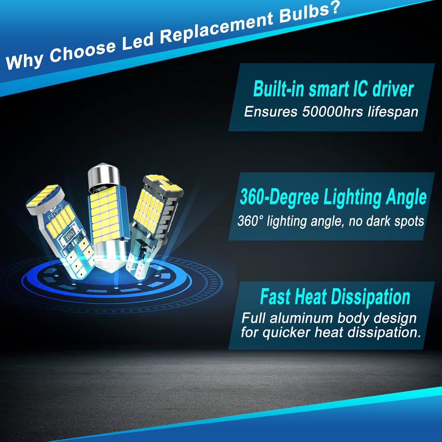 Kit de luces LED interiores WEIMELTOY para Toyota 4Runner 2006-2021