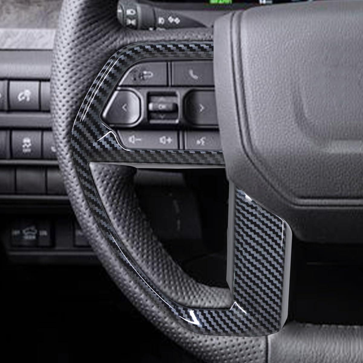 Cubierta Panel Volante INTGET Toyota Tacoma 2024-2025 Fibra Carbono