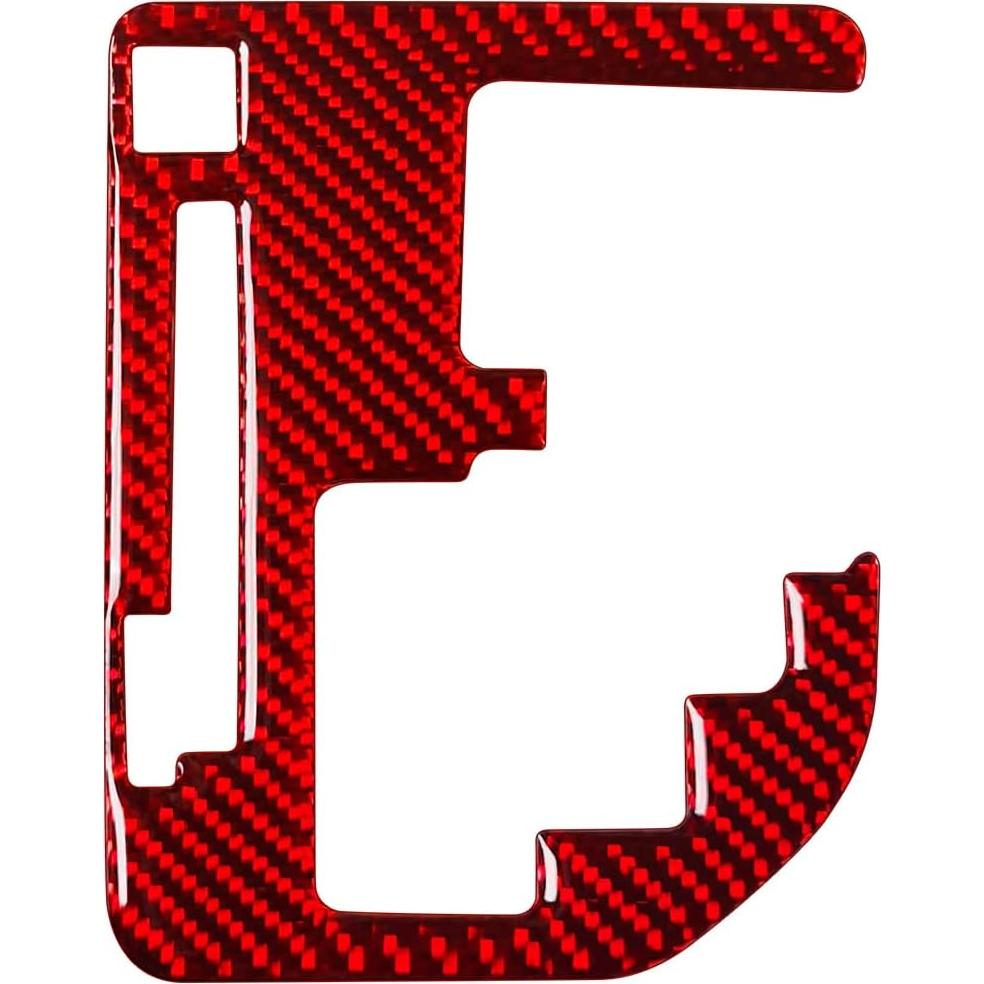 Panel Decorativo de Fibra de Carbono SUNJIKA para Toyota Tundra 2014-2021 - Rojo