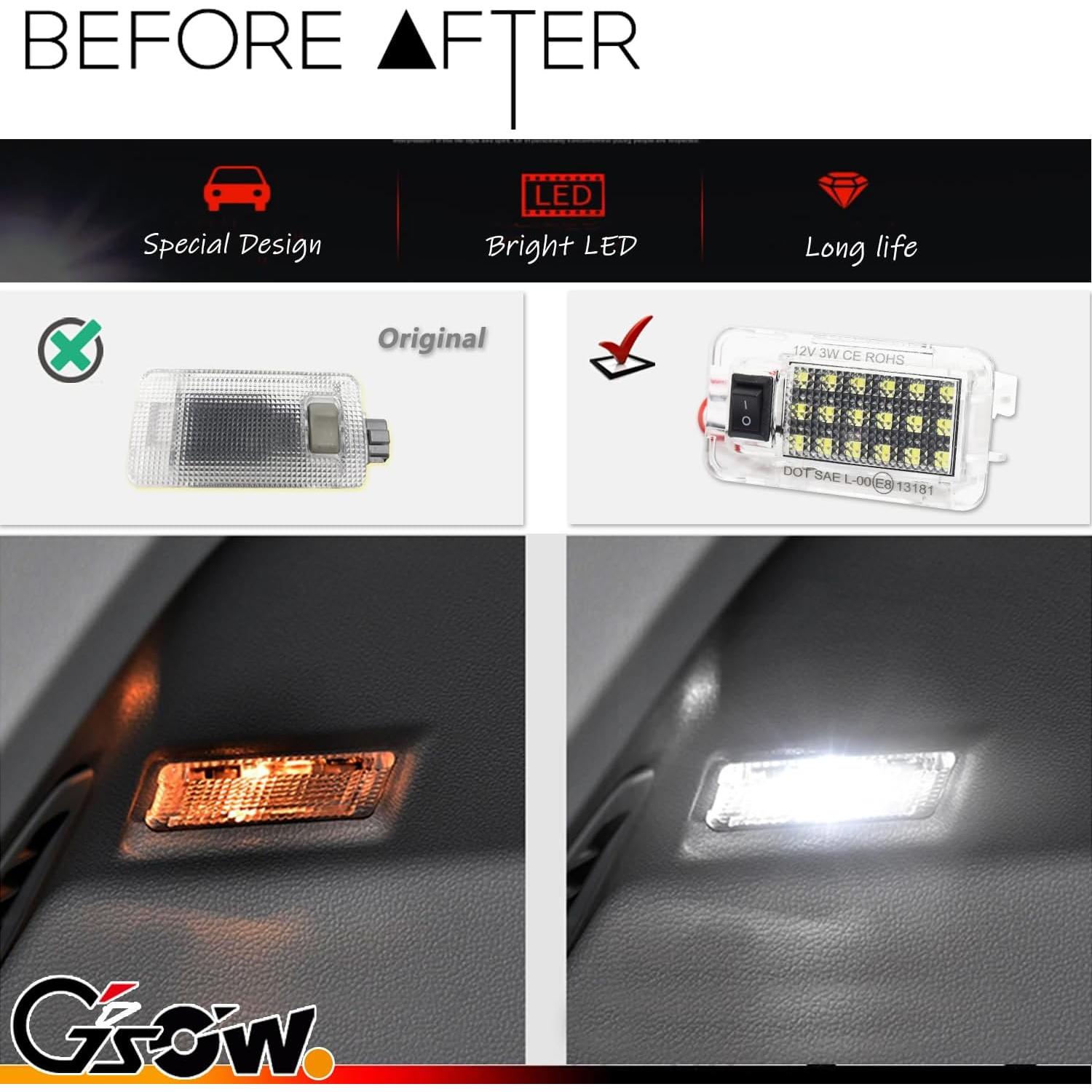 Luz LED de Maletero para Toyota RAV4 2022-2025 GSOWO Blanca