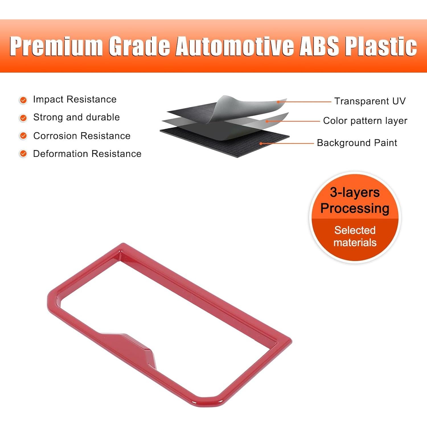 Cubierta Trim Rojo para Portavasos Toyota Tacoma 2024 2025