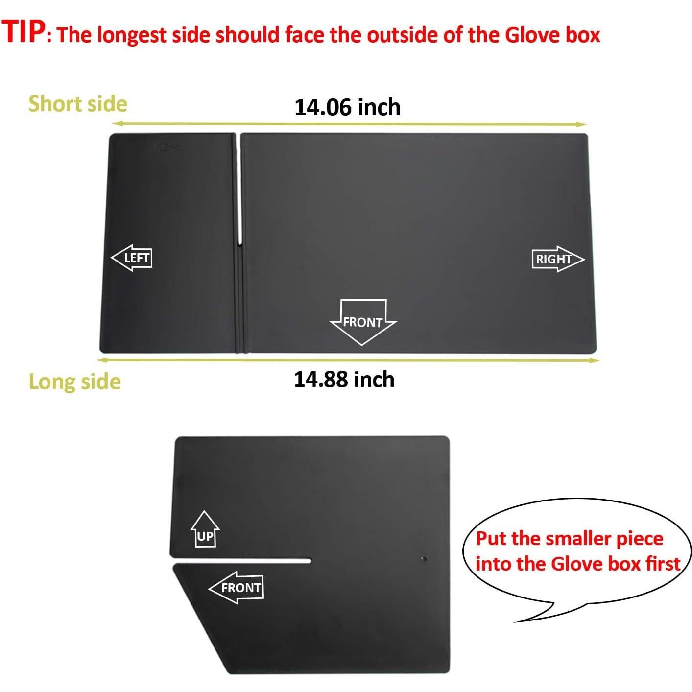 Organizador de Guantera JDMCAR para Toyota 4Runner 2010-2024