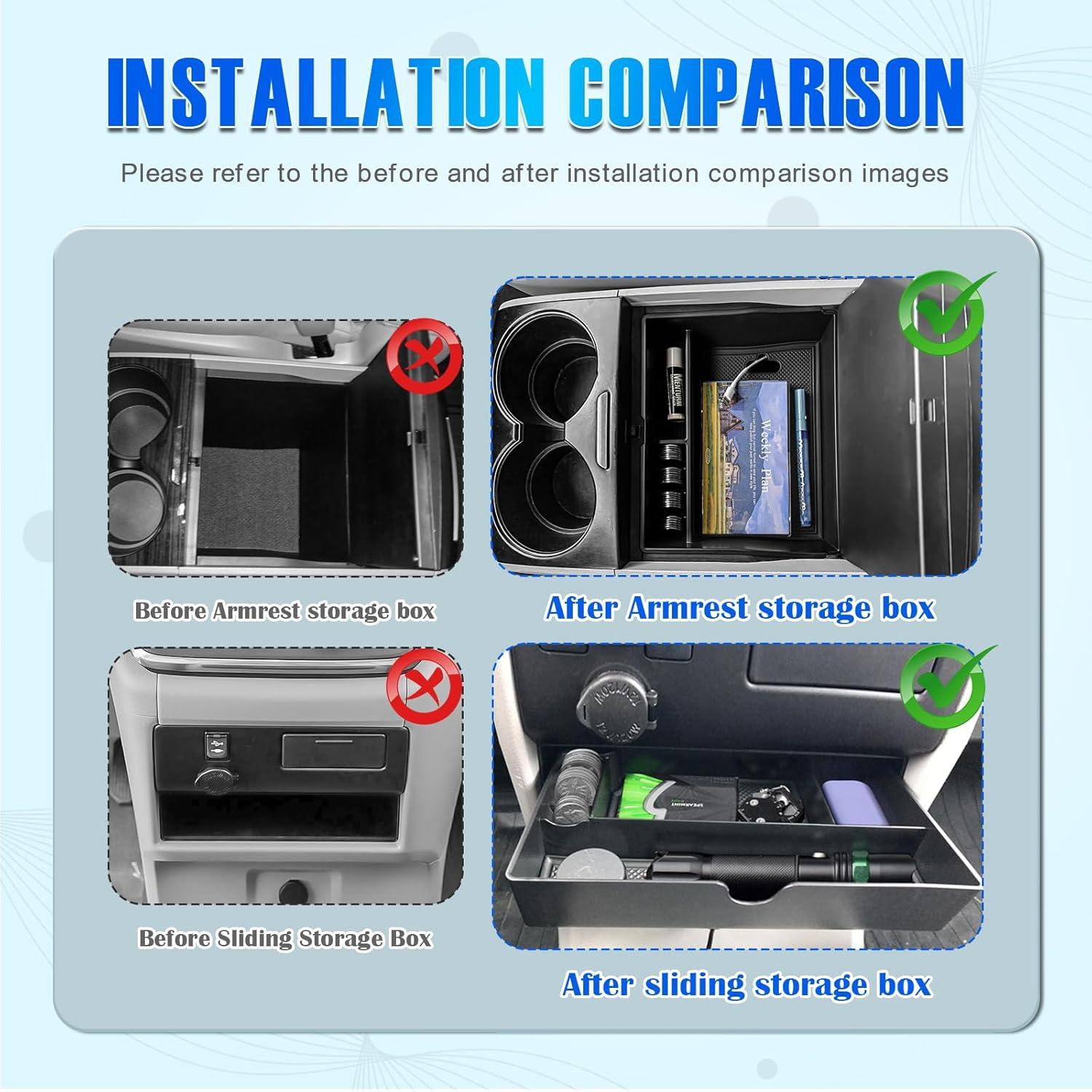 Organizador de Consola Central EDBETOS para Toyota Sienna 2015-2020