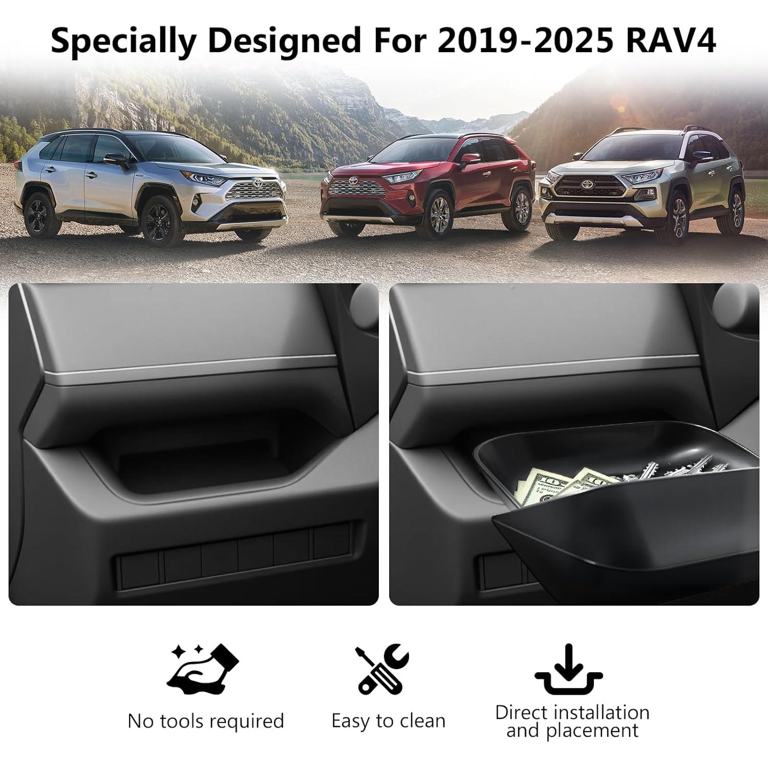 Organizador de Cajón del Conductor BEASYE para Toyota RAV4 2019-2025