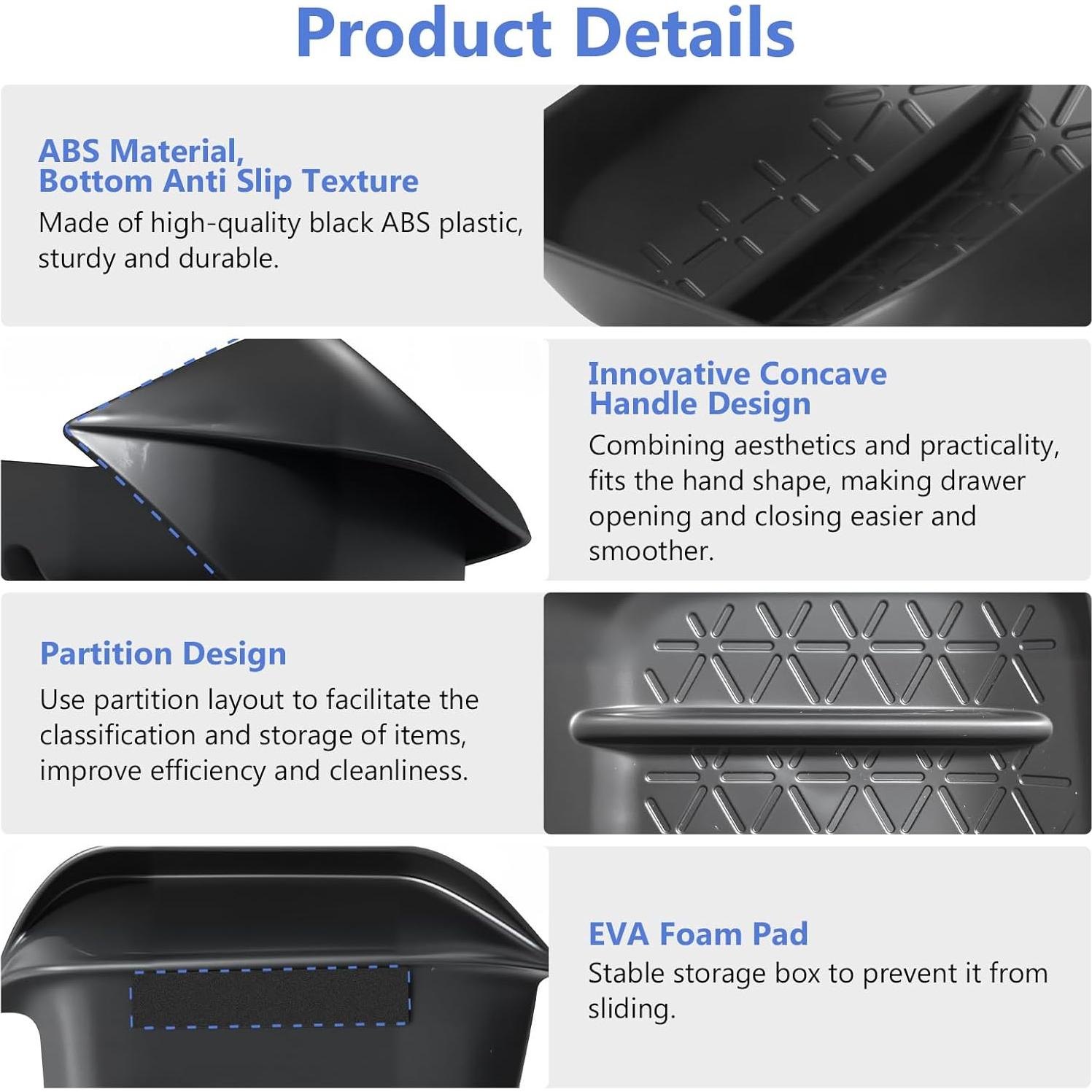 Organizador de Cajón del Conductor BEASYE para Toyota RAV4 2019-2025