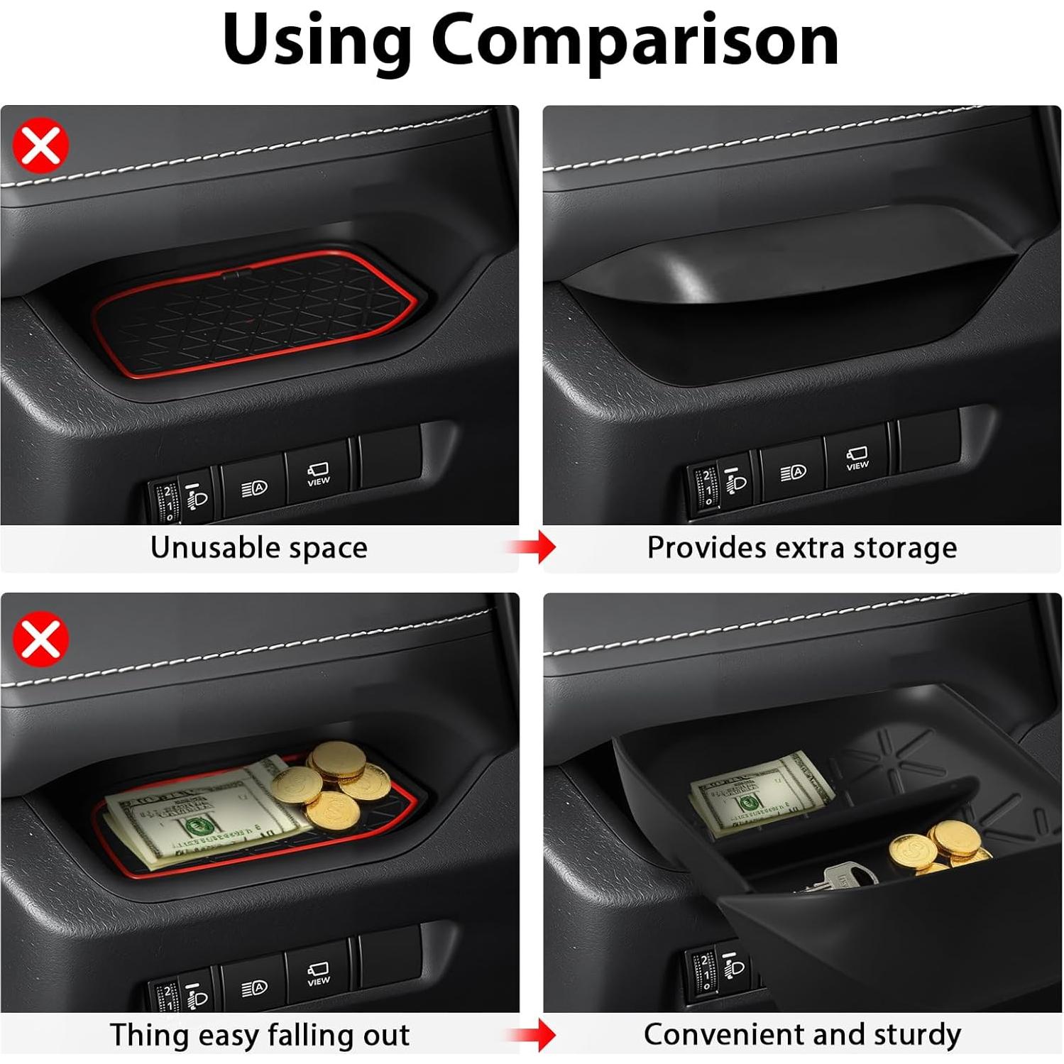 Organizador de Cajón del Conductor BEASYE para Toyota RAV4 2019-2025