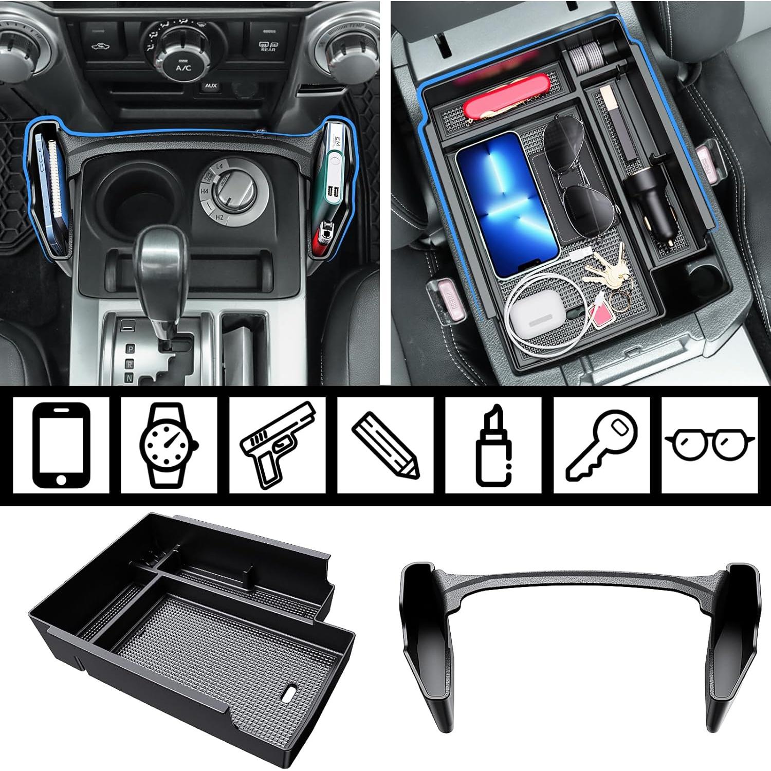 Organizador de Consola Central DIAMOOKY 2PCS para Toyota 4Runner 2010-2024