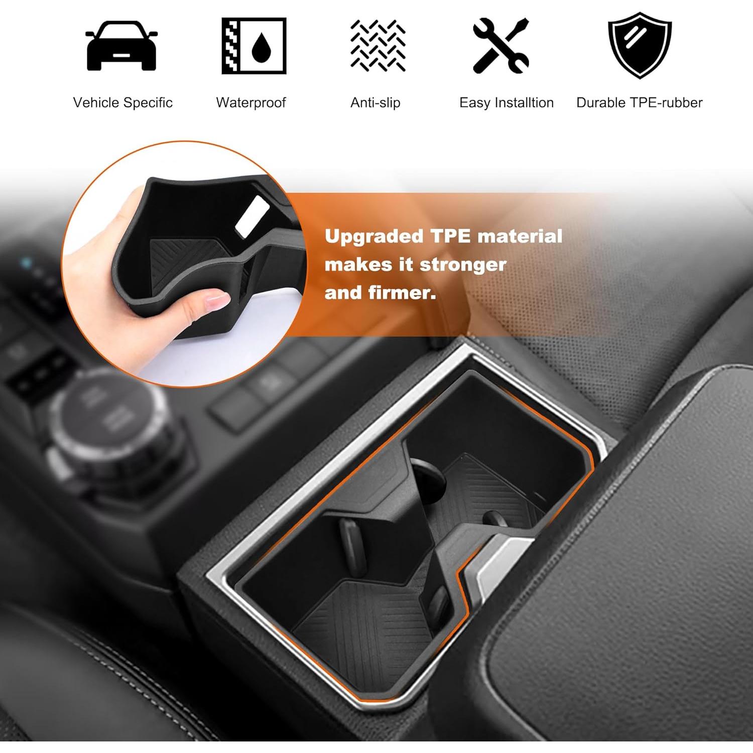 Insertos para Portavasos Toyota 4Runner 2025 JJMY TPE Antideslizante