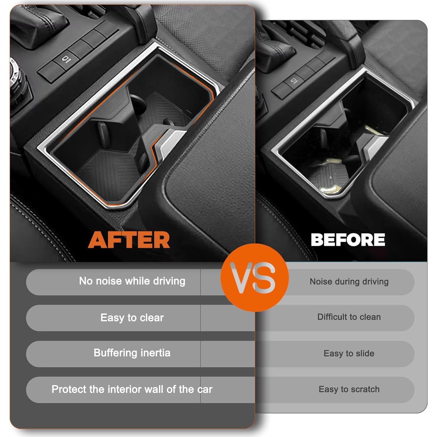 Insertos para Portavasos Toyota 4Runner 2025 JJMY TPE Antideslizante