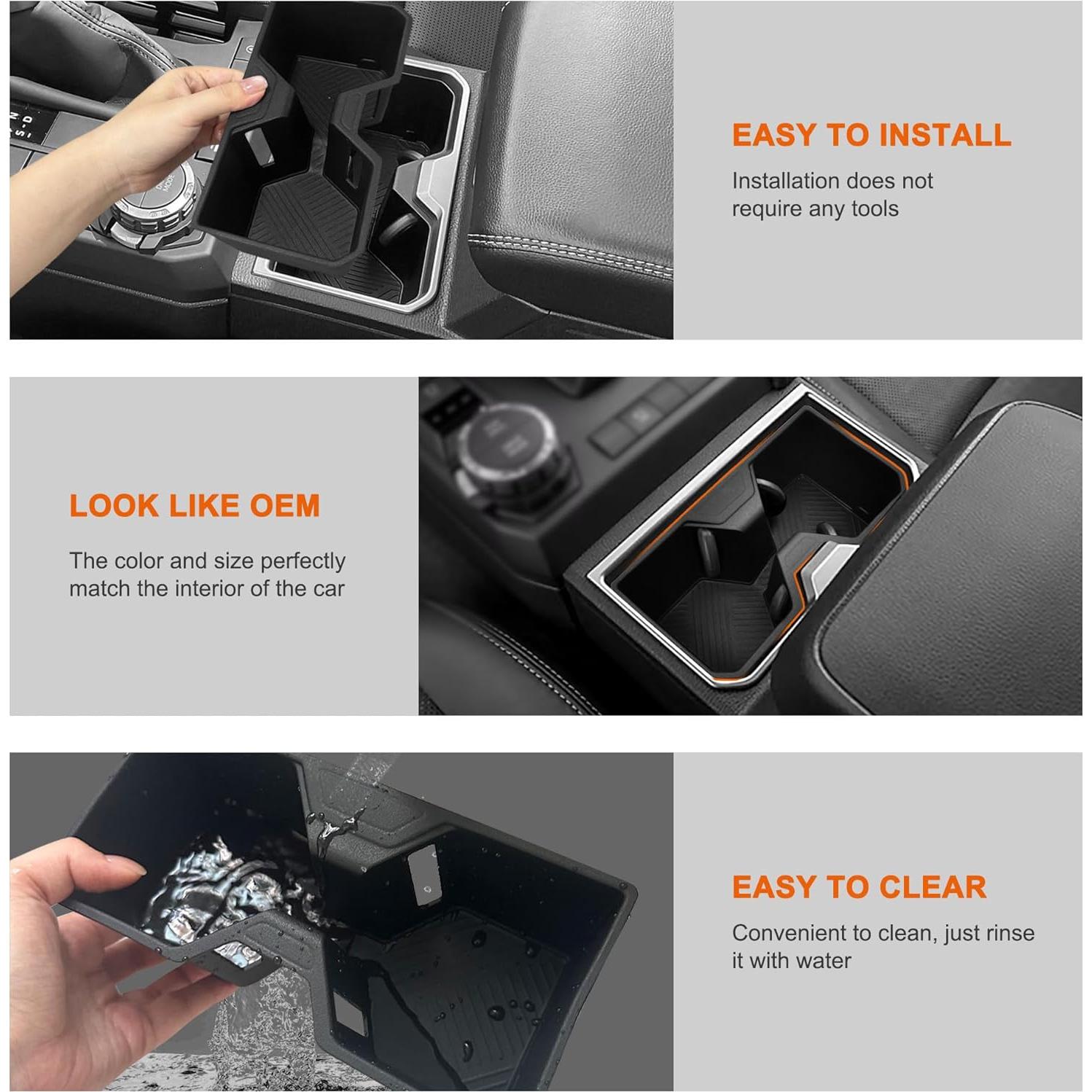 Insertos para Portavasos Toyota 4Runner 2025 JJMY TPE Antideslizante