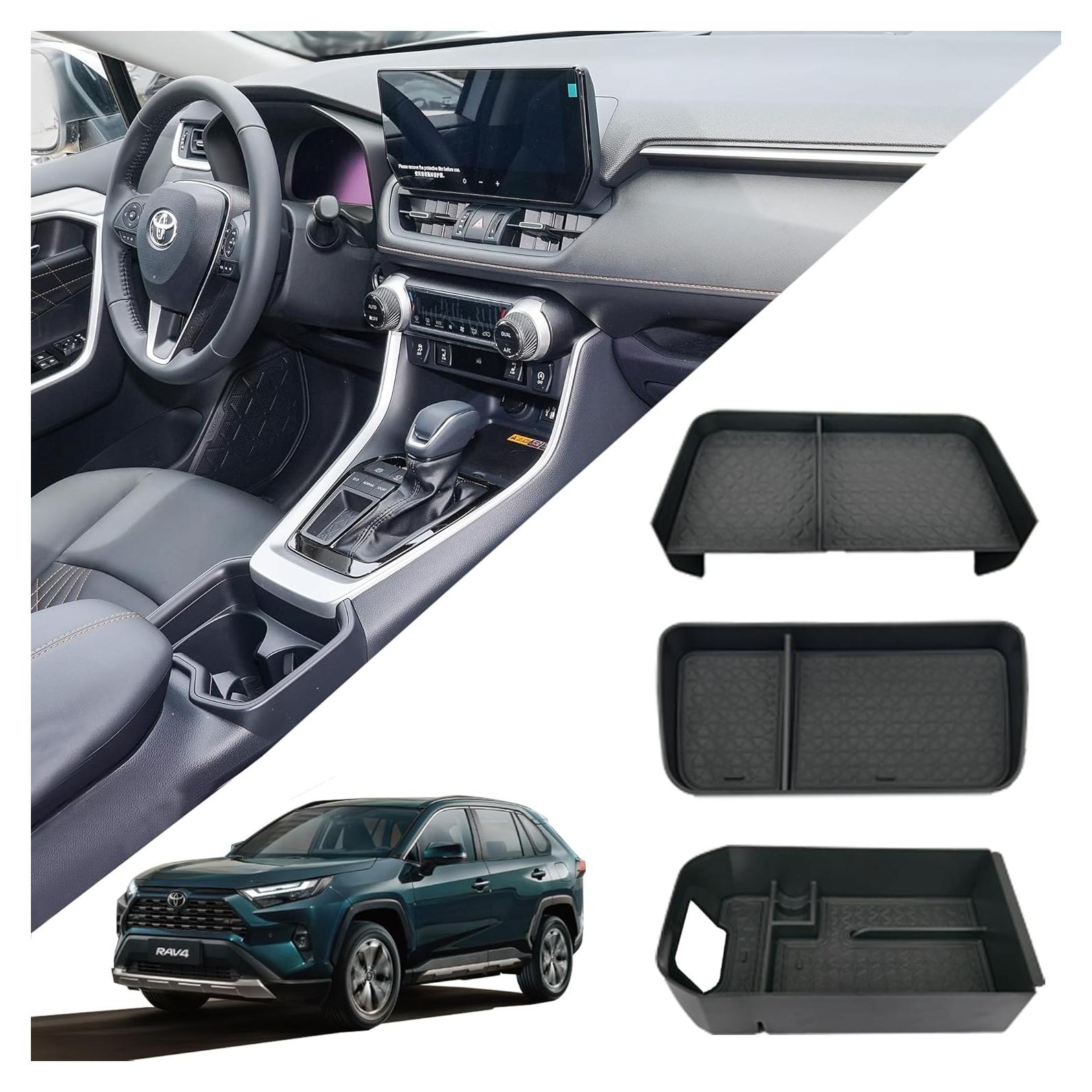 Organizador de Consola Central 3PCS AZ-Gaea para Toyota RAV4 2019-2025