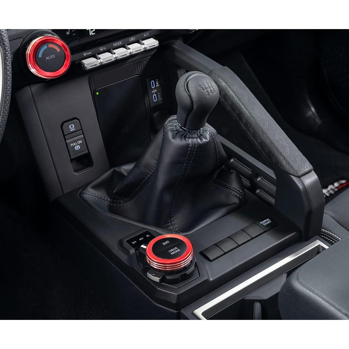 Cubierta de Perilla de Interruptor de Aire Acondicionado BORUIEN para Toyota Tacoma 2024 2025 y 4Runner 2025 - 4 Piezas