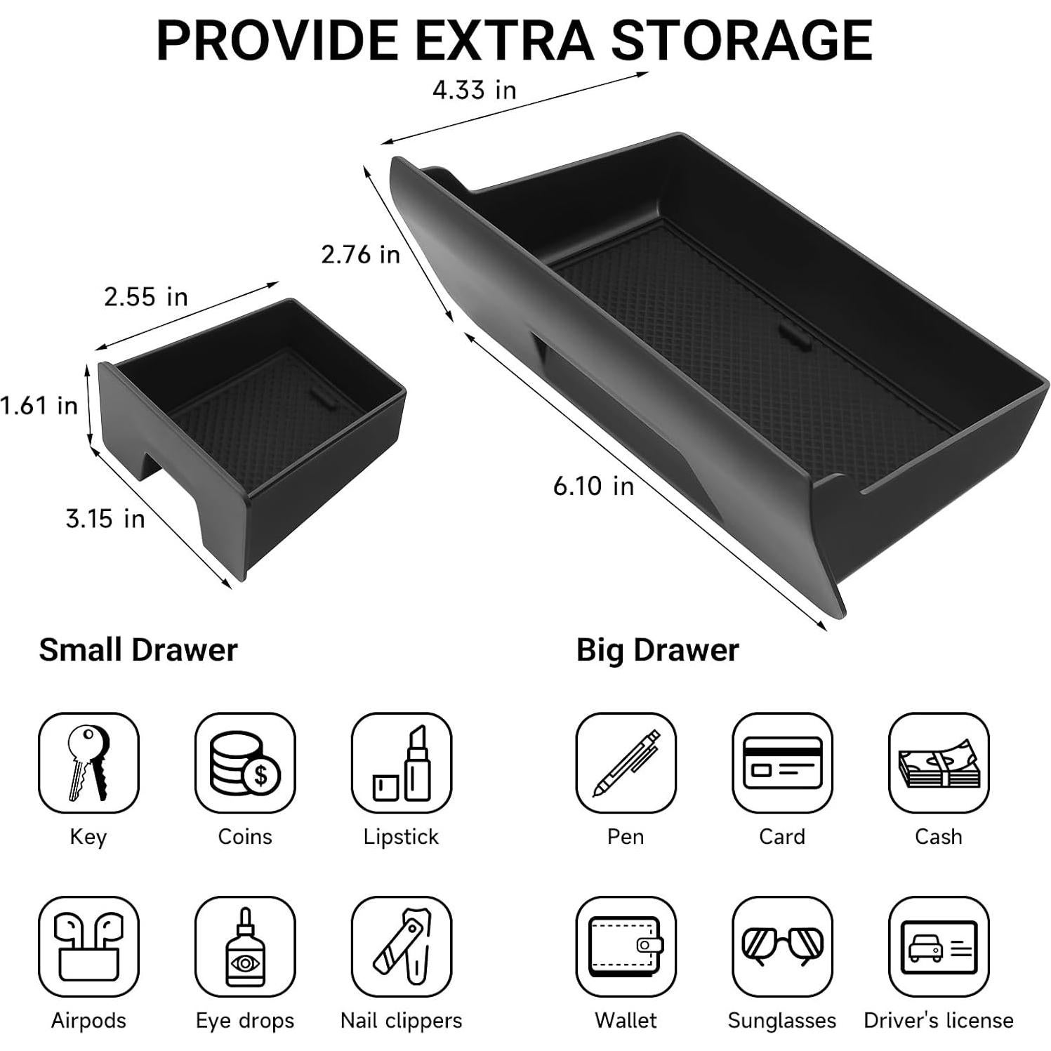 Organizador de Consola Central Hellet para Toyota 4Runner 2014-2024