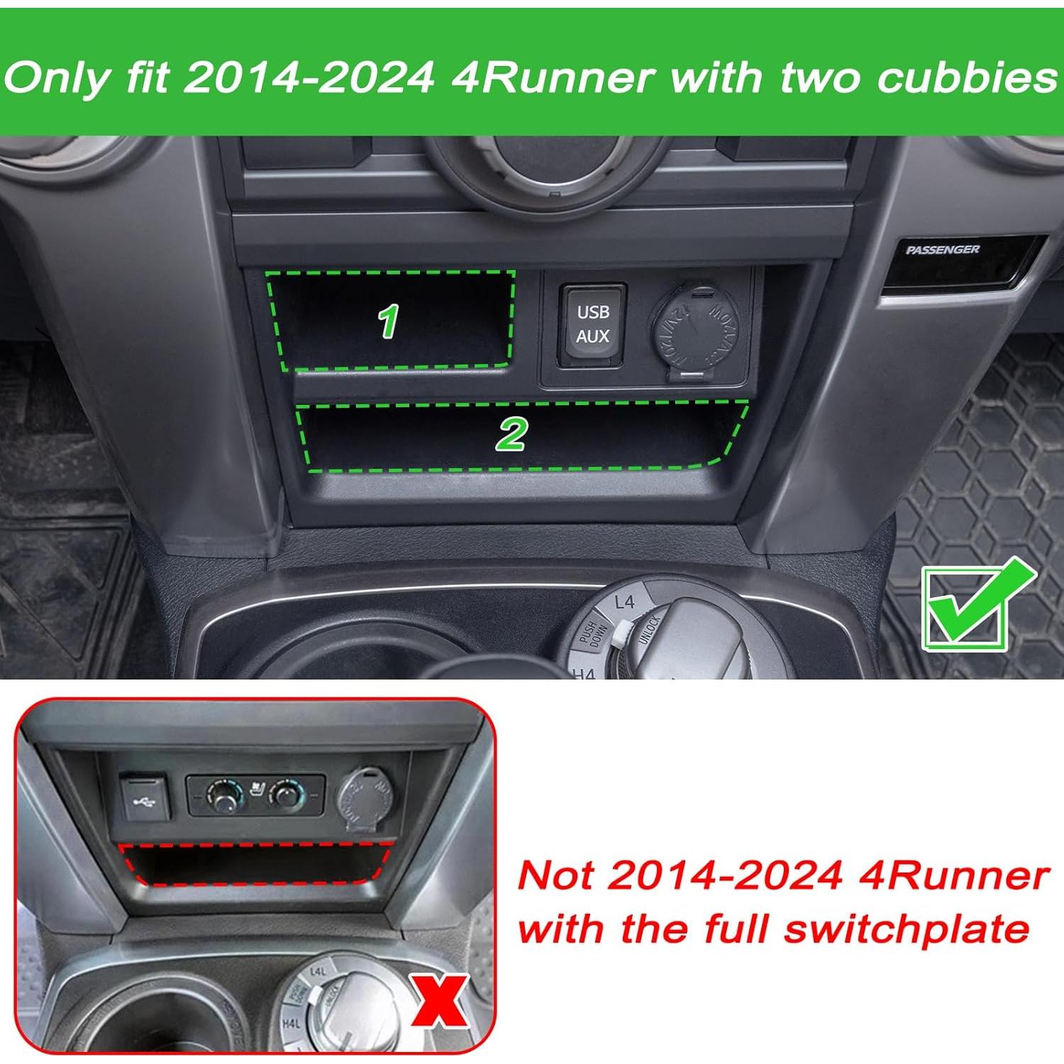 Cajón de Almacenamiento JKCOVER para Consola Toyota 4Runner 2014-2024