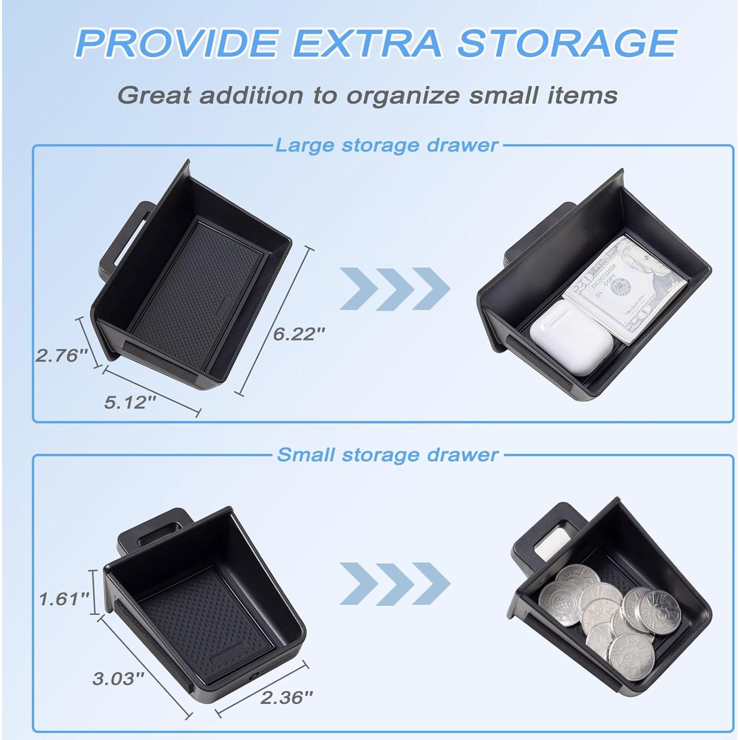 Cajón de Almacenamiento JKCOVER para Consola Toyota 4Runner 2014-2024