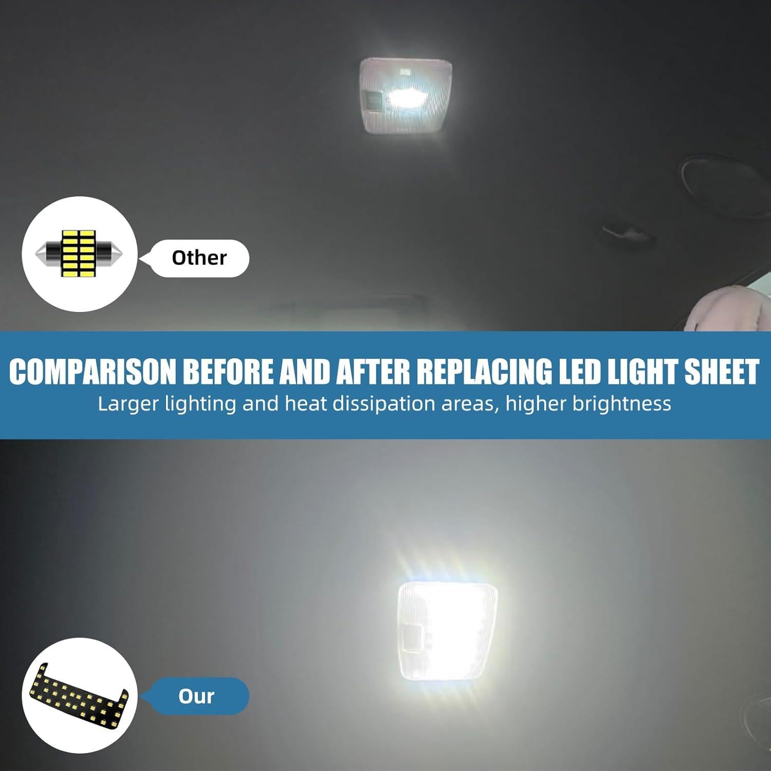 Luz LED de Domo Interior aHei para Toyota - 900 Lúmenes