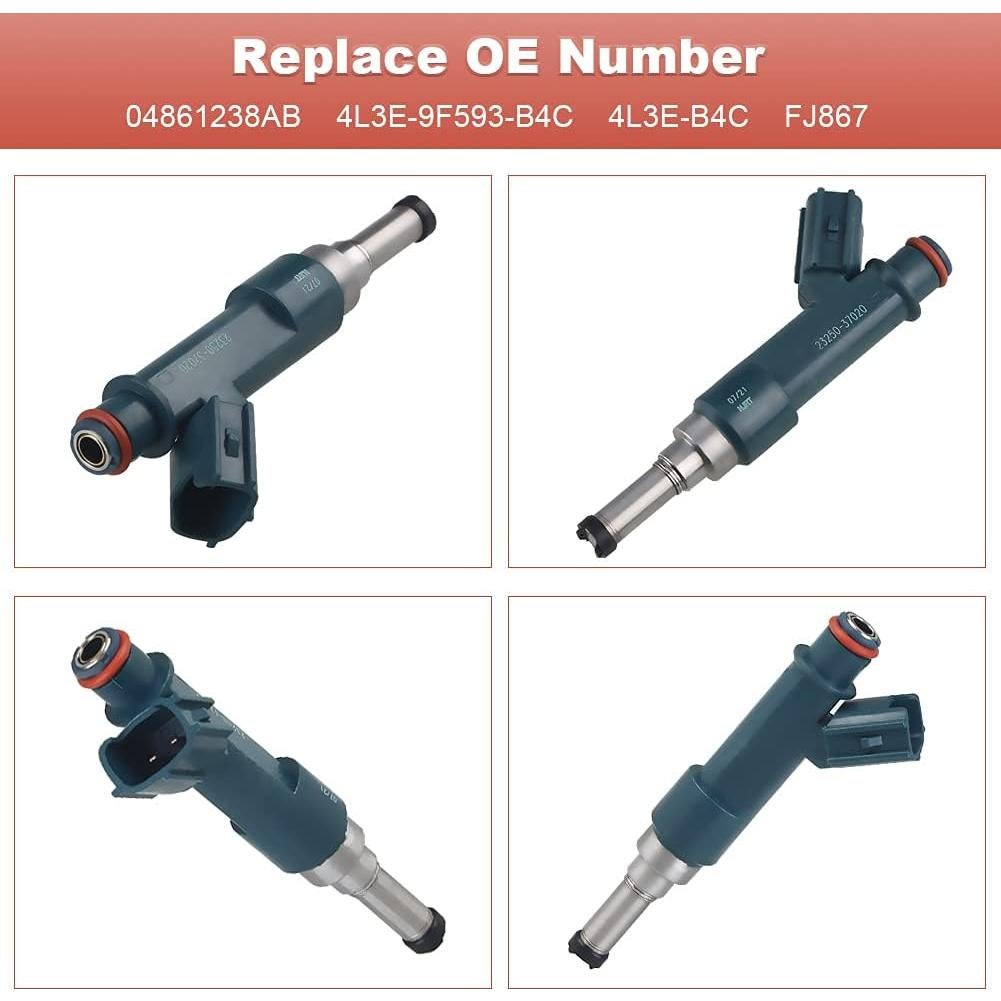 Inyectores de combustible JDMON para Toyota Prius 1.8L 2010-2015