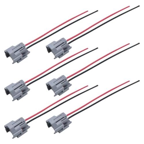 6 Conectores de Cable Inyector de Combustible DUZFOREI