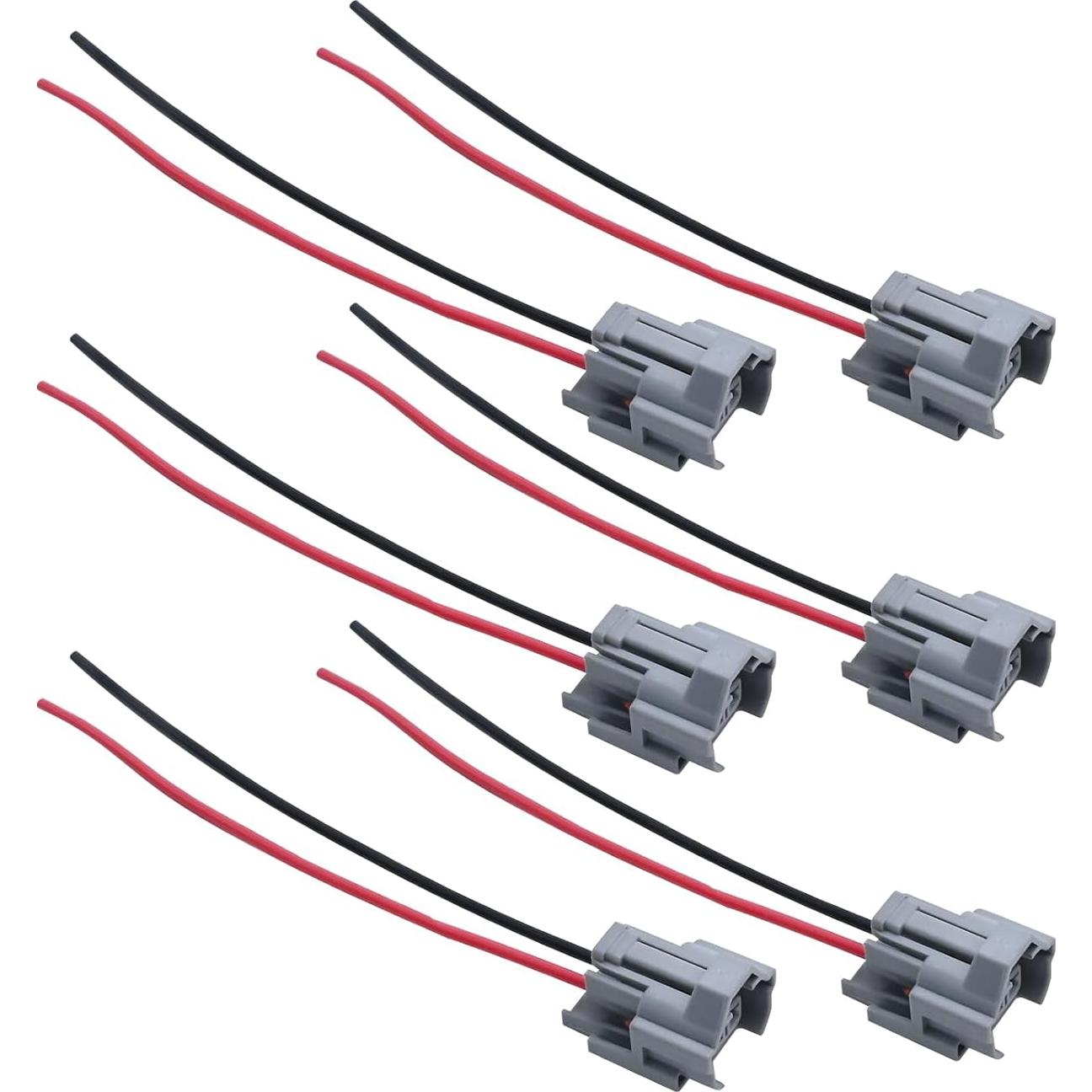 6 Conectores de Cable Inyector de Combustible DUZFOREI