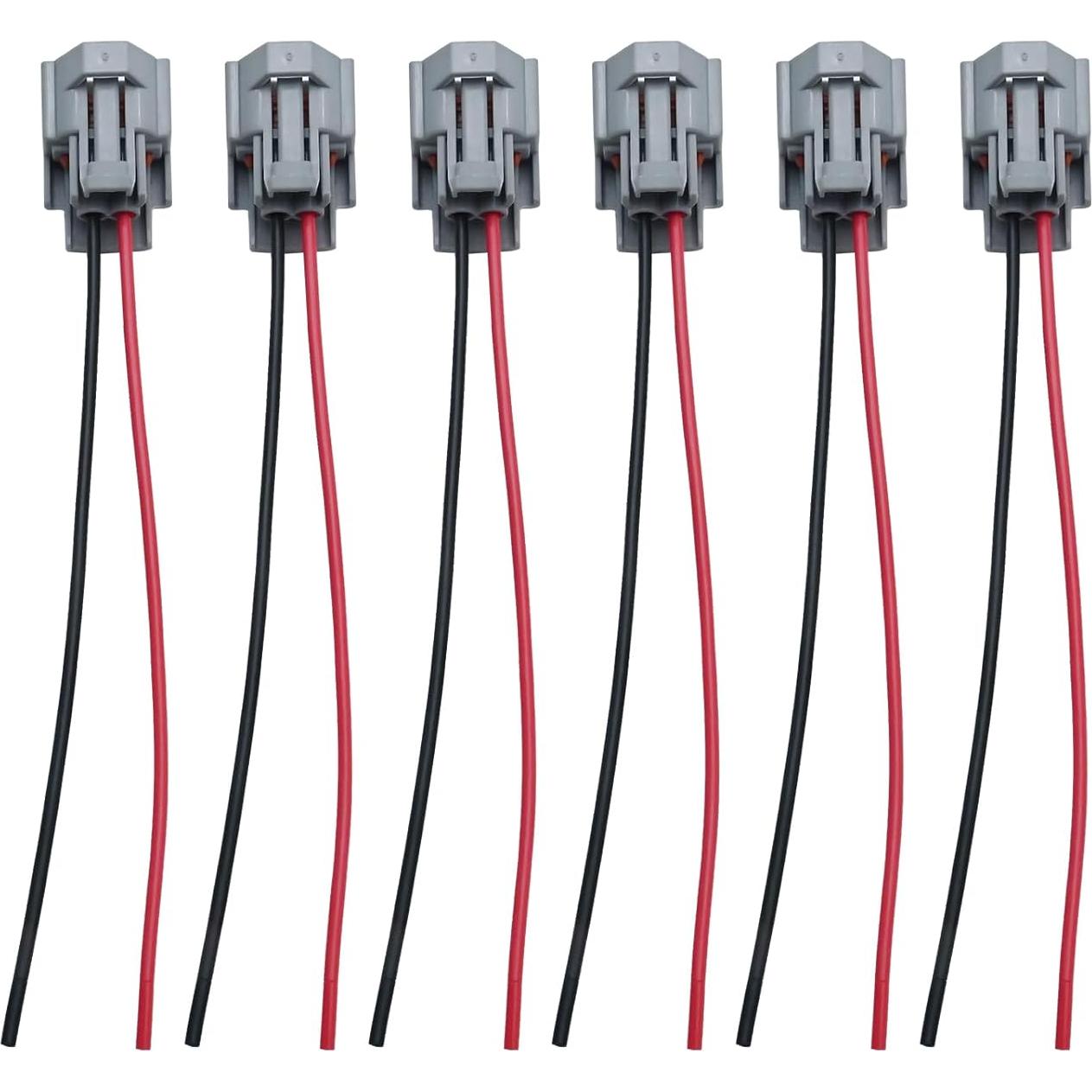 6 Conectores de Cable Inyector de Combustible DUZFOREI