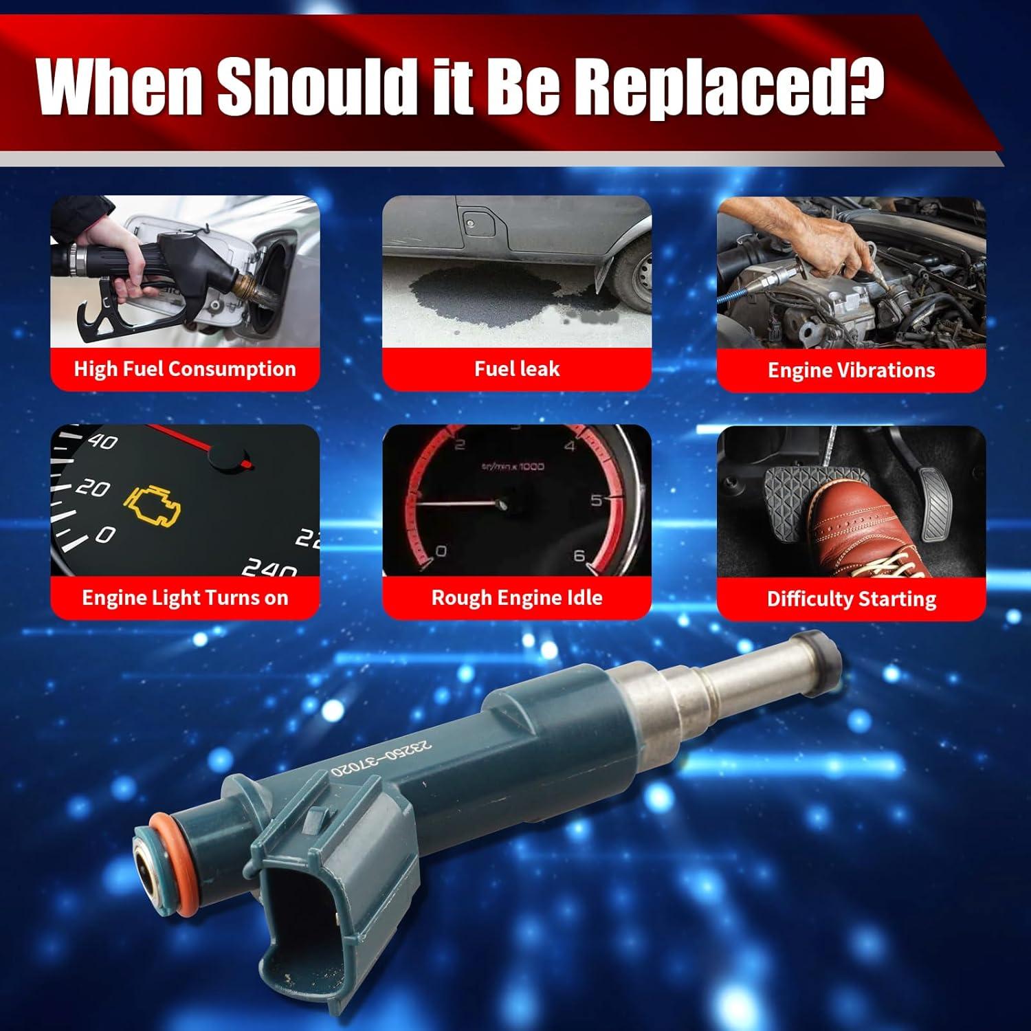 Juego de 4 Inyectores de Combustible MACAX 23250-37020 para Toyota Prius y Lexus CT200h