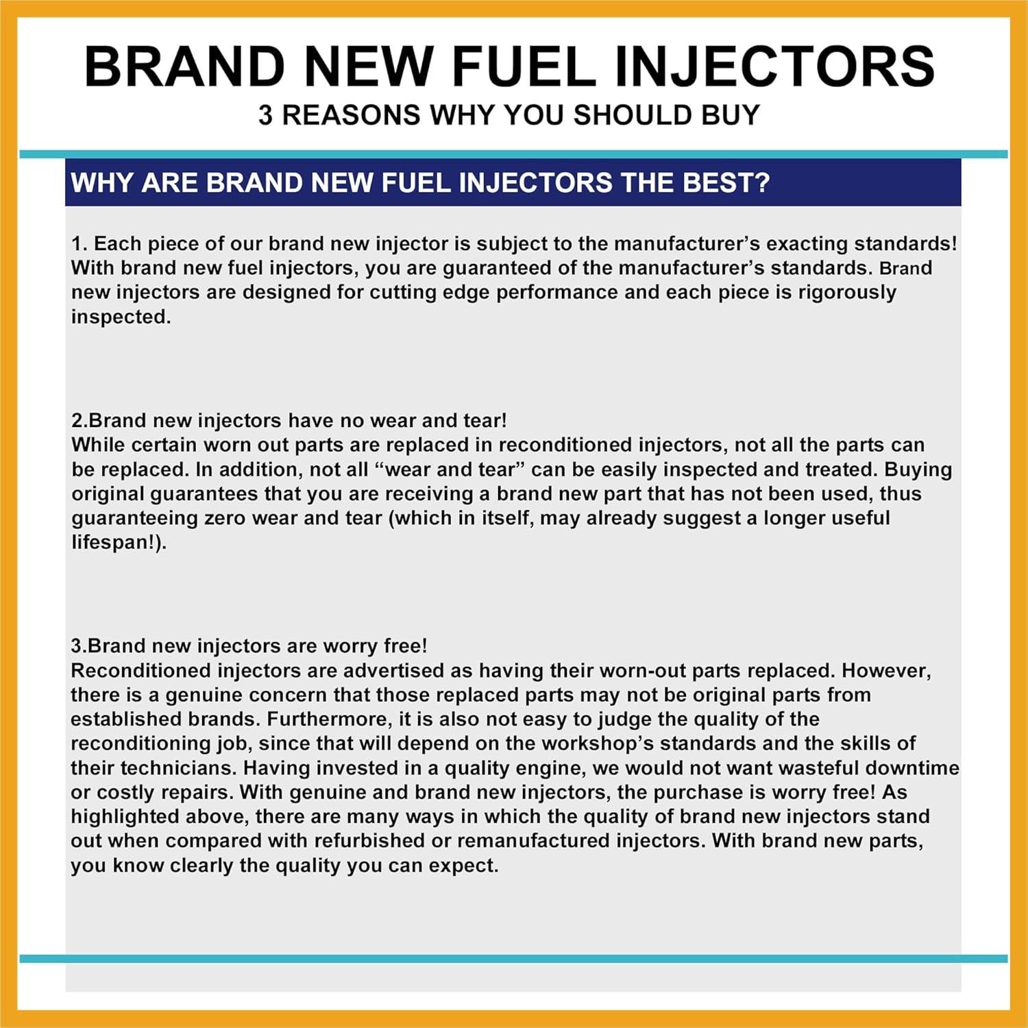 Inyector de Combustible Partuto 23250-75050 para Toyota 4Pcs