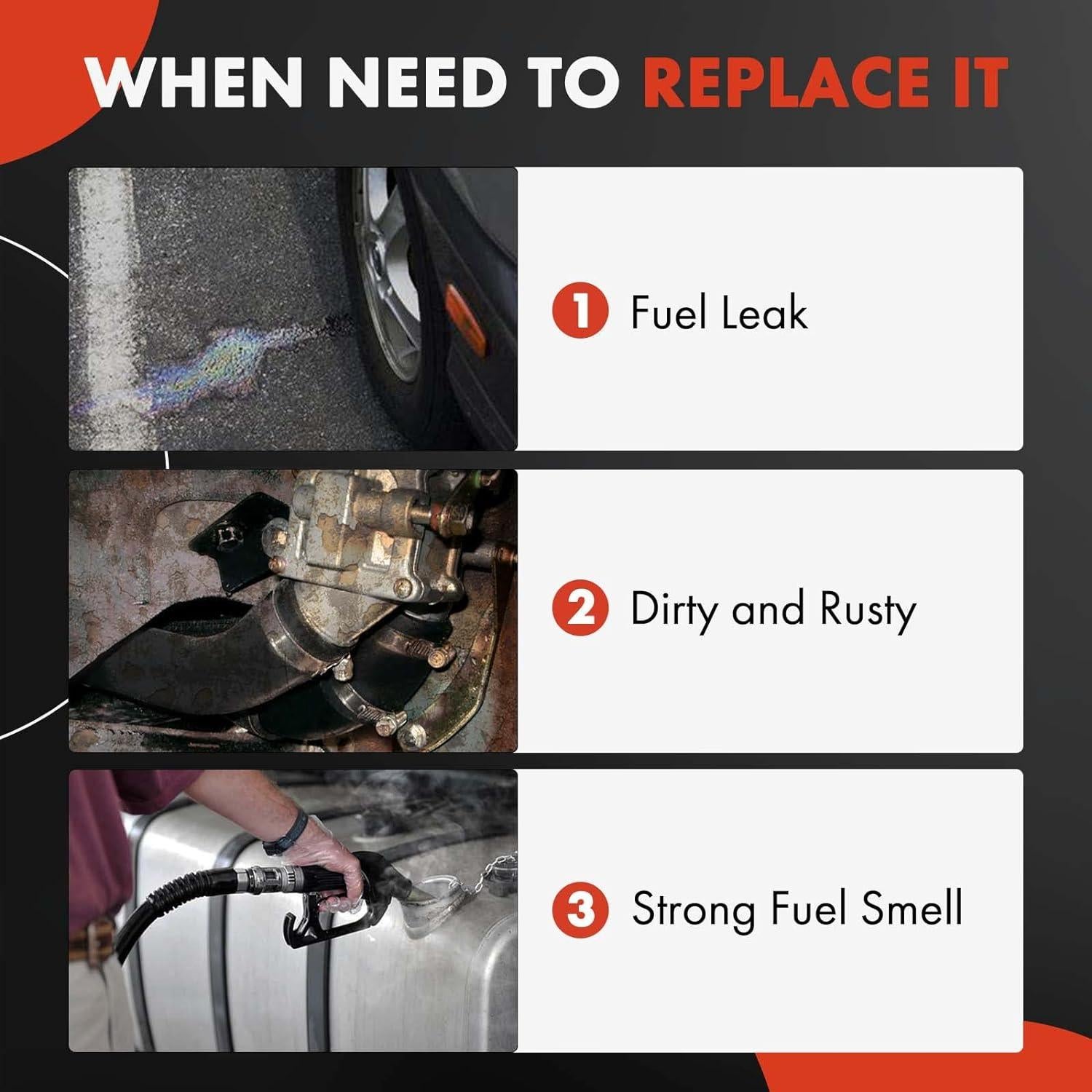 Tubería de Llenado de Tanque A-Premium para Toyota Corolla y Geo Prizm 1993-1997