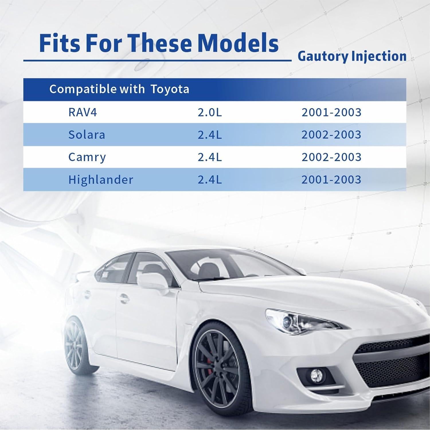 Boquillas Inyectores Combustible Gautory 4 Unidades Toyota