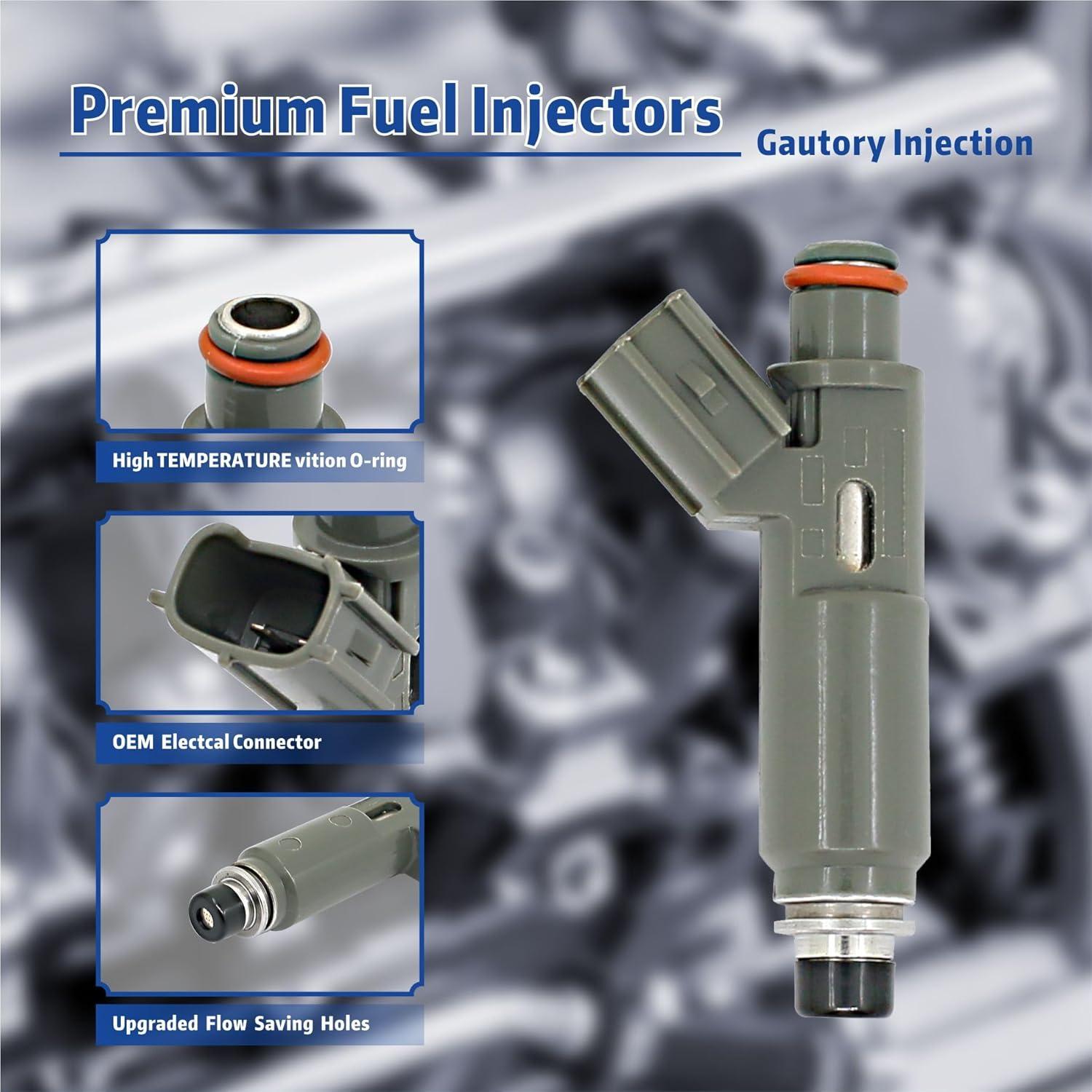 Boquillas Inyectores Combustible Gautory 4 Unidades Toyota