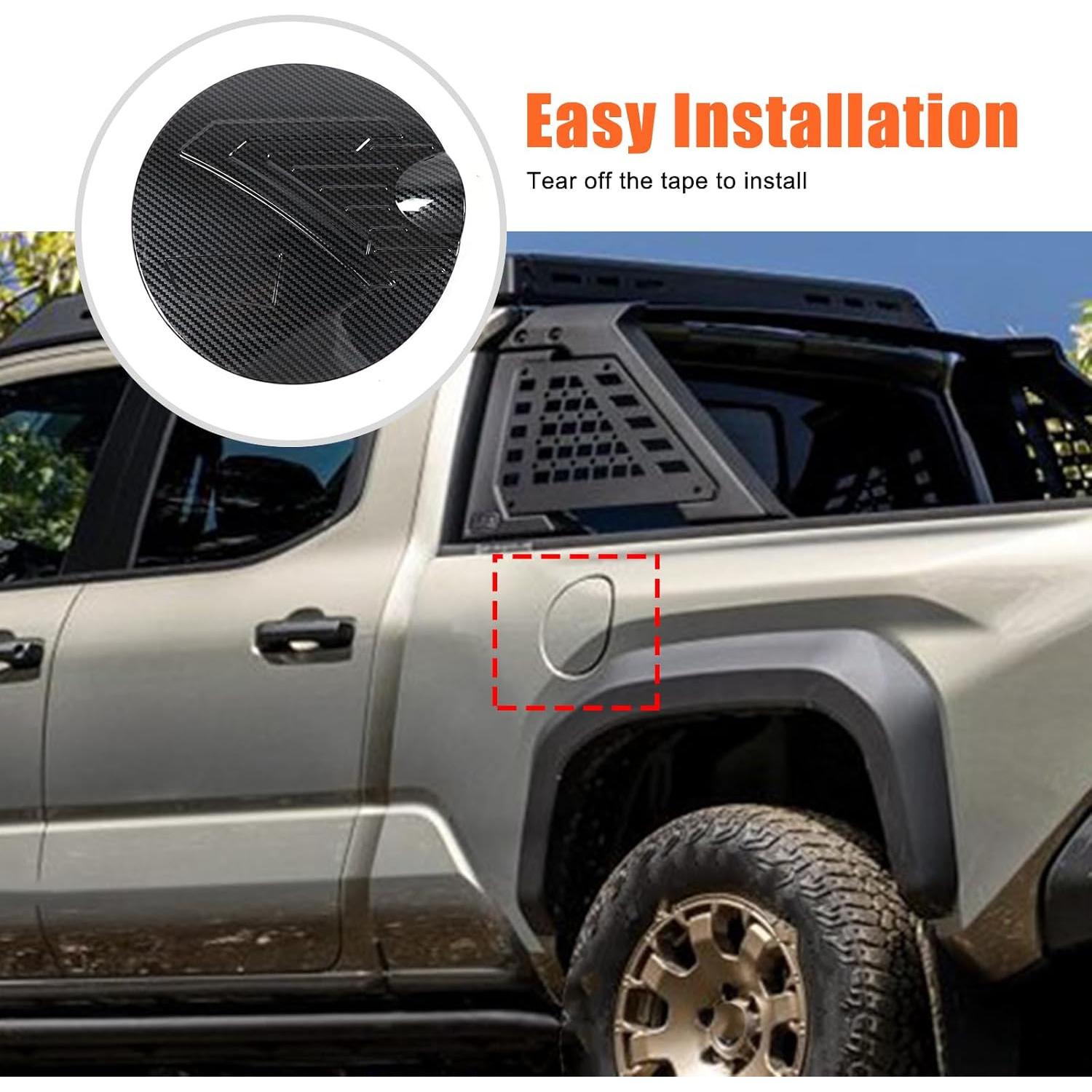 Cubierta de Tapa de Tanque de Combustible Lcojicep para Toyota Tacoma 2024-2025 ABS 3D