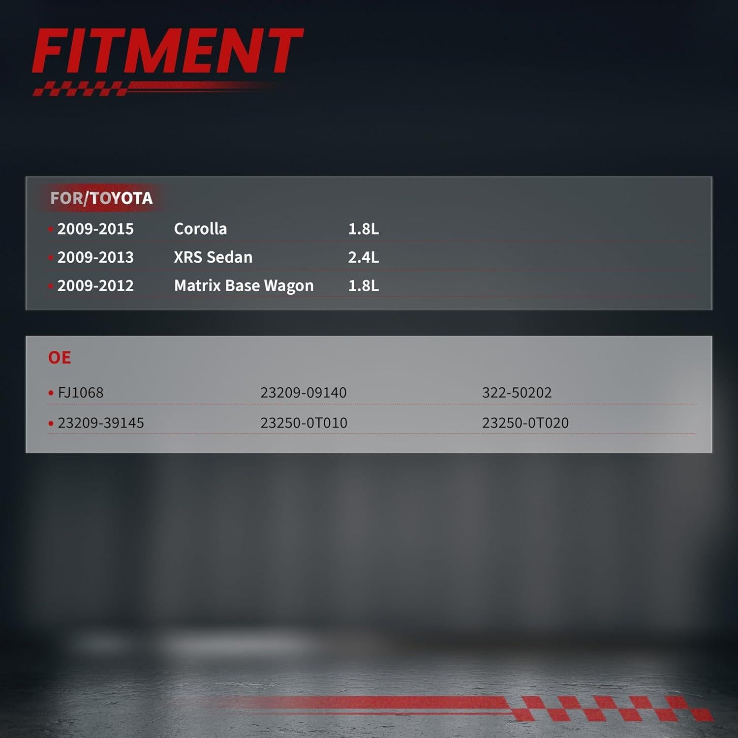 Inyectores de Combustible TSSLIIN para Toyota Corolla 1.8L 2009-2015