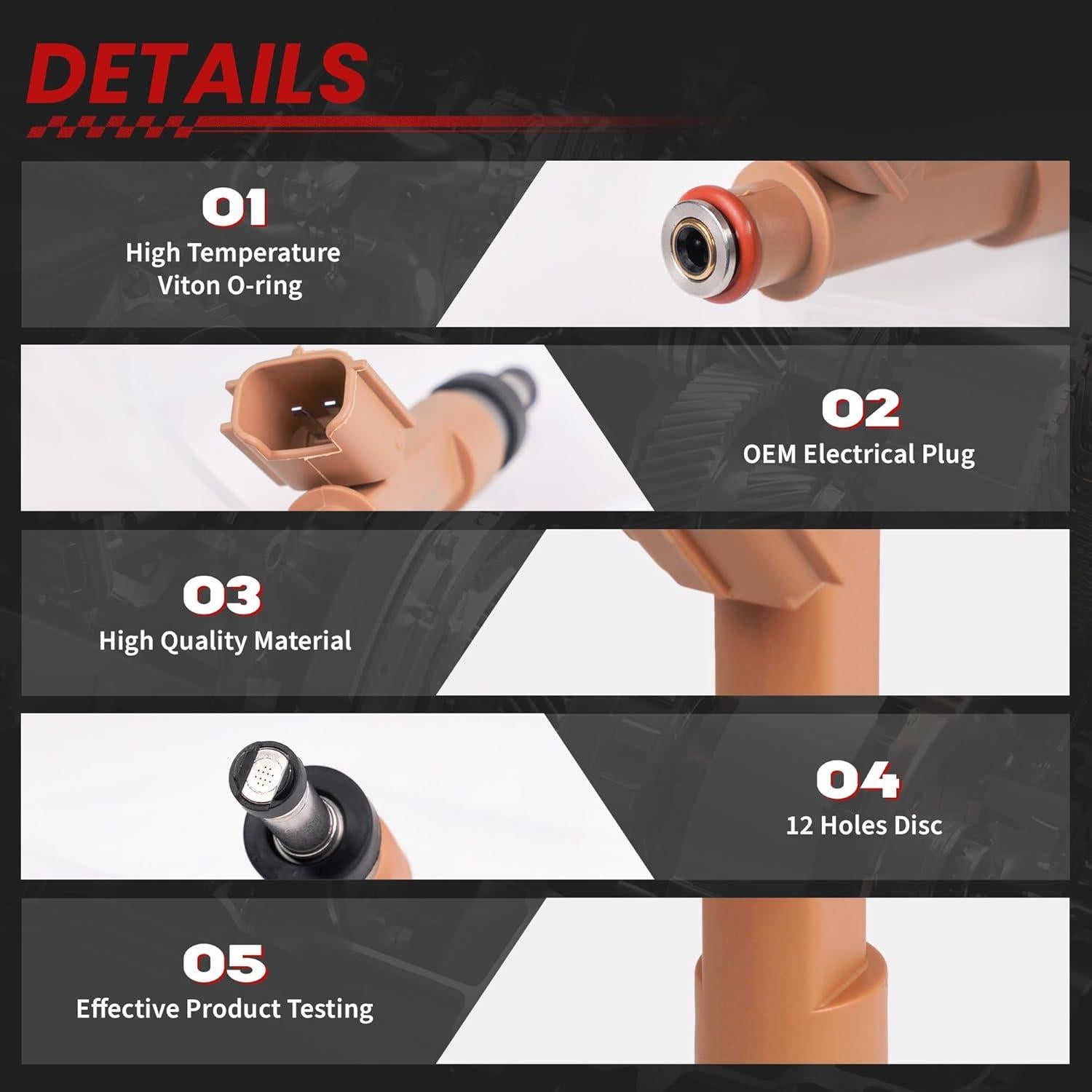 Inyectores de Combustible TSSLIIN para Toyota Corolla 1.8L 2009-2015