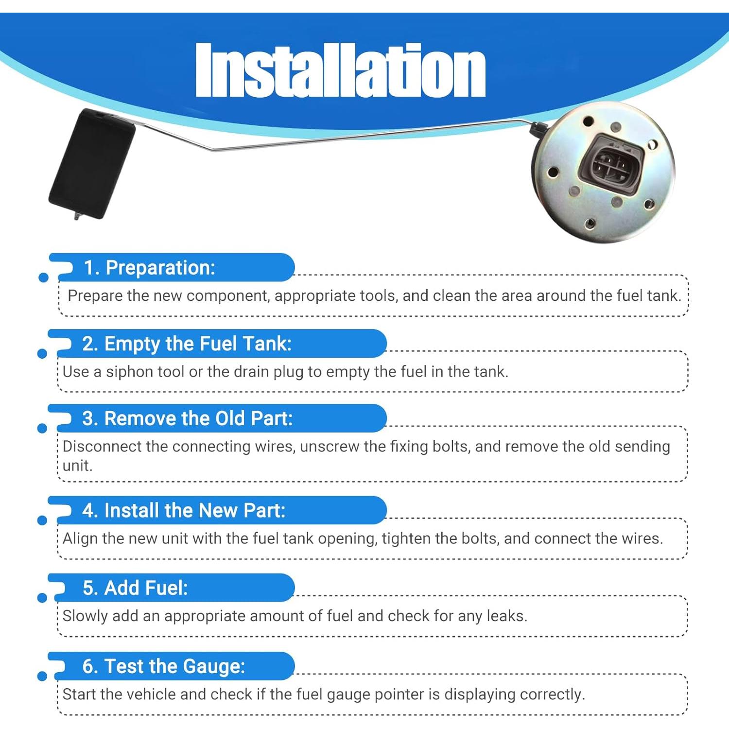 Medidor de Combustible Automkt para Toyota 1990-1995