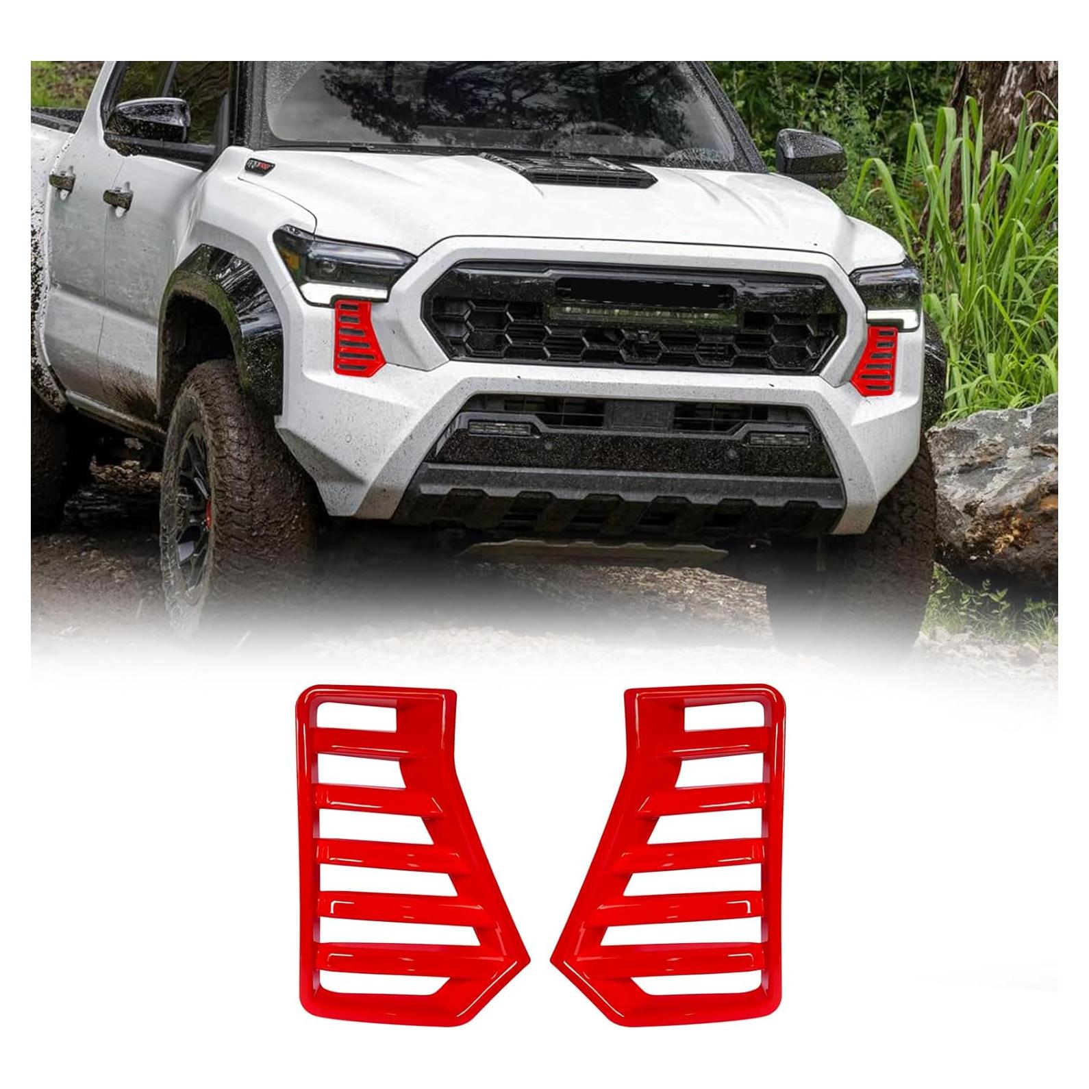 Cubierta de Faro Lateral Toyota Tacoma 2024 2025 ABS Rojo