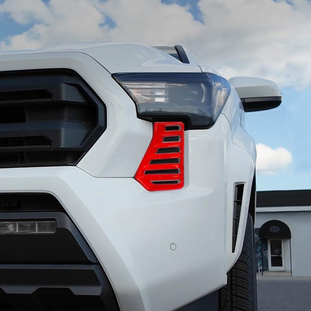 Cubierta de Faro Lateral Toyota Tacoma 2024 2025 ABS Rojo