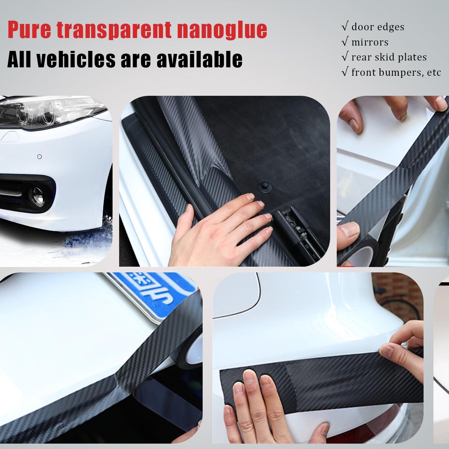 Protector de Bisel de Puerta Smeyta 5cm x 10m Fibra de Carbono