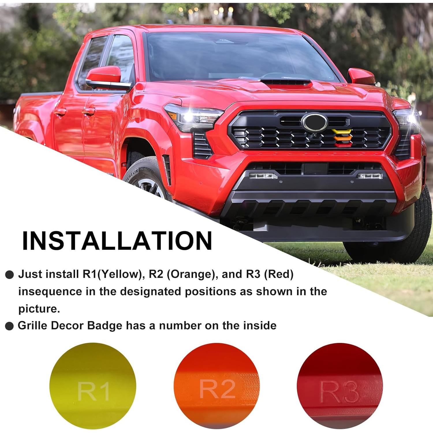 Emblema Decorativo Rejilla RAVOTOM Toyota Tacoma 2024 2025